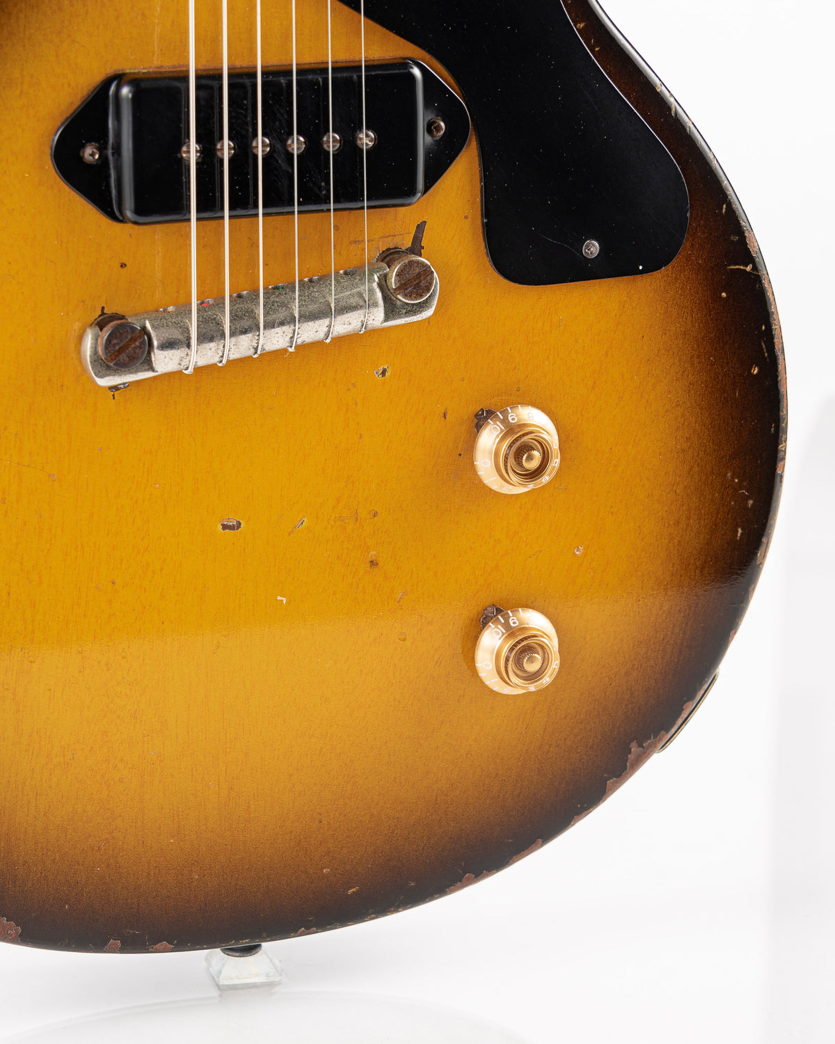 USED 1957 Gibson Les Paul Junior Electric Guitar - Two Tone Sunburst