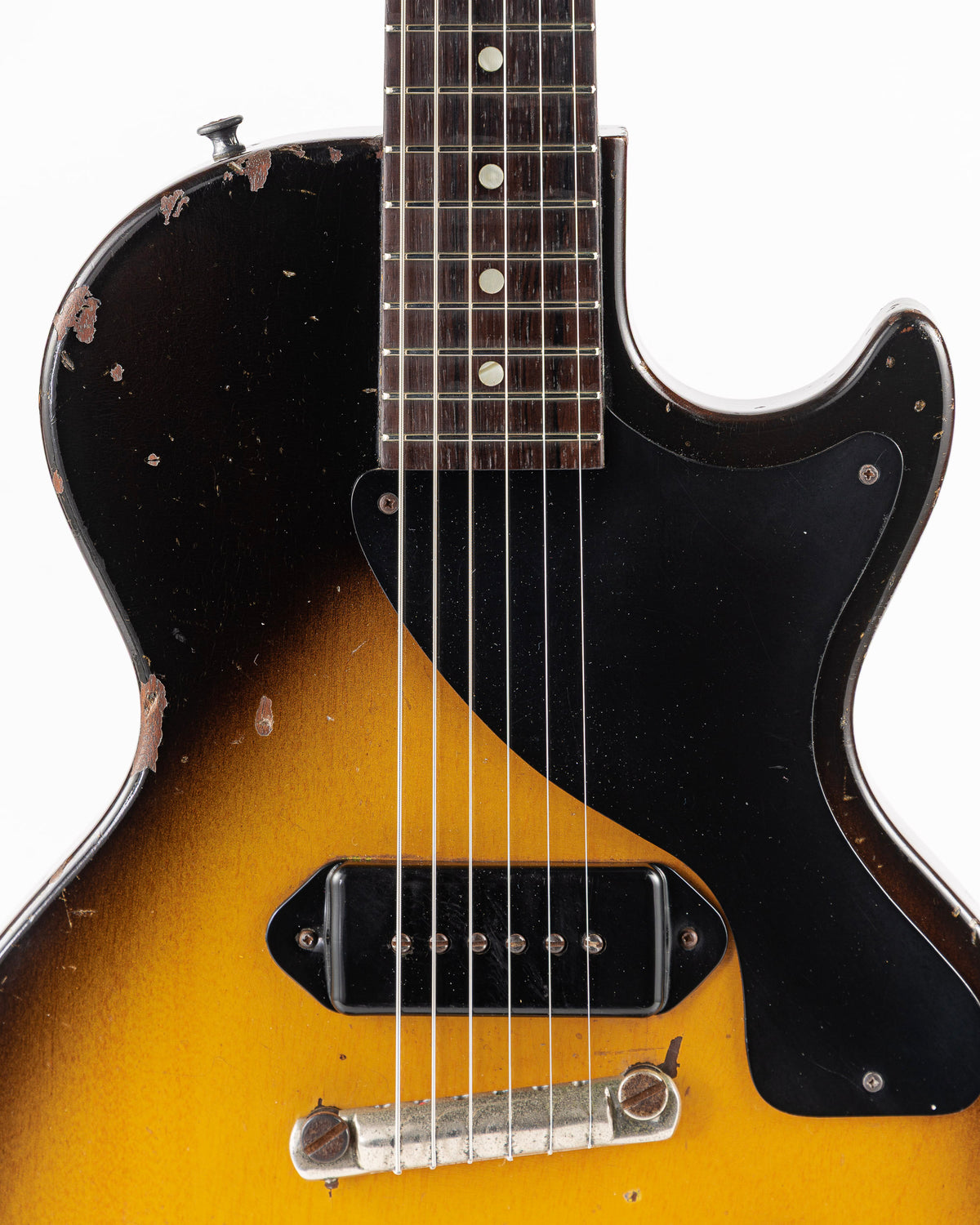 USED 1957 Gibson Les Paul Junior Electric Guitar - Two Tone Sunburst