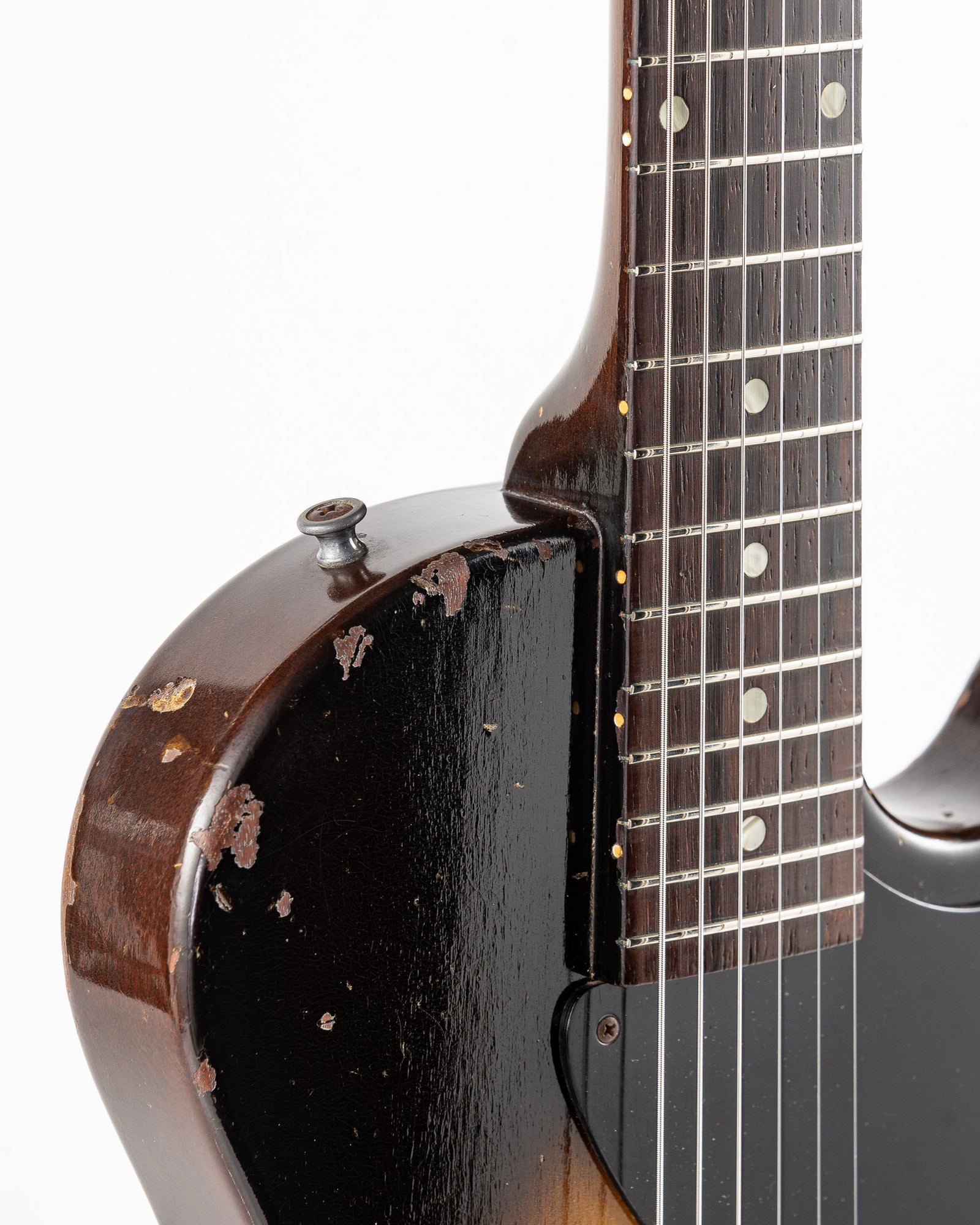 USED 1957 Gibson Les Paul Junior Electric Guitar - Two Tone Sunburst