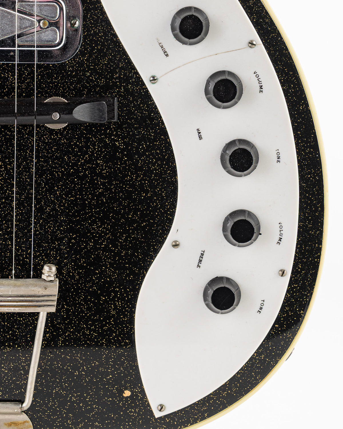 USED 1959 Silvertone 1423 Jupiter Electric Guitar - Black Sparkle with Original Case
