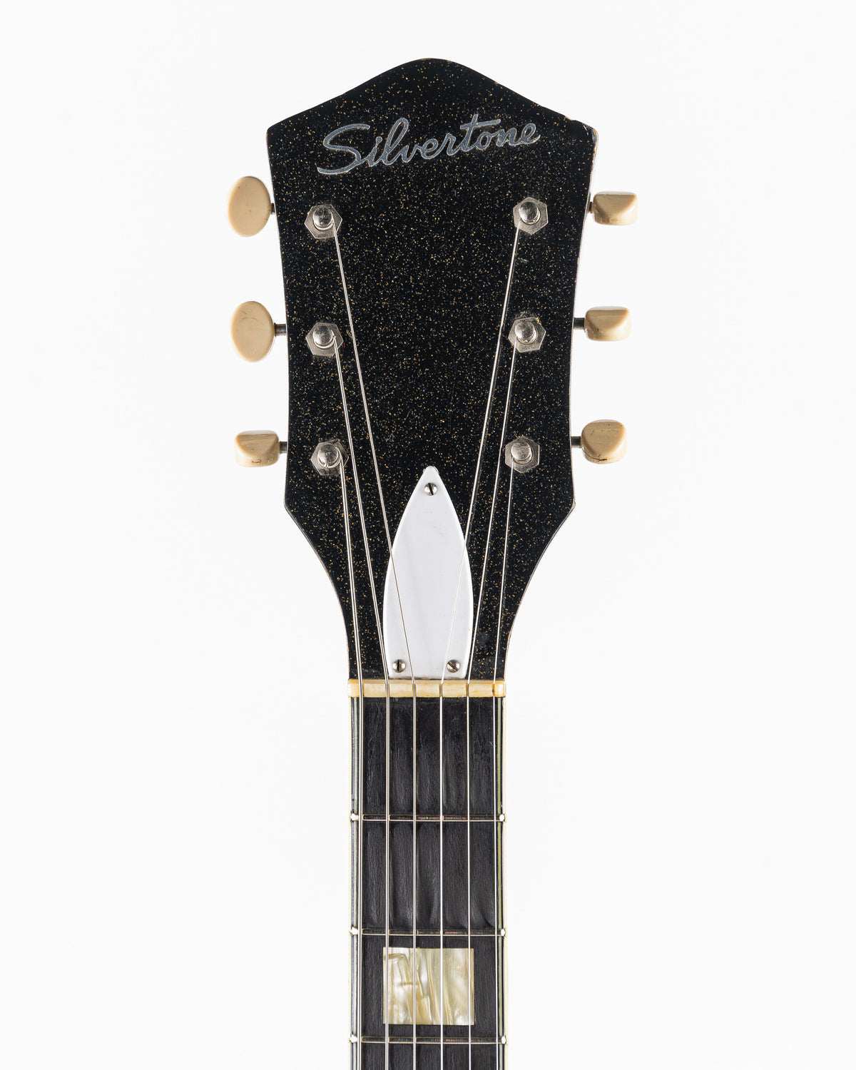 USED 1959 Silvertone 1423 Jupiter Electric Guitar - Black Sparkle with Original Case