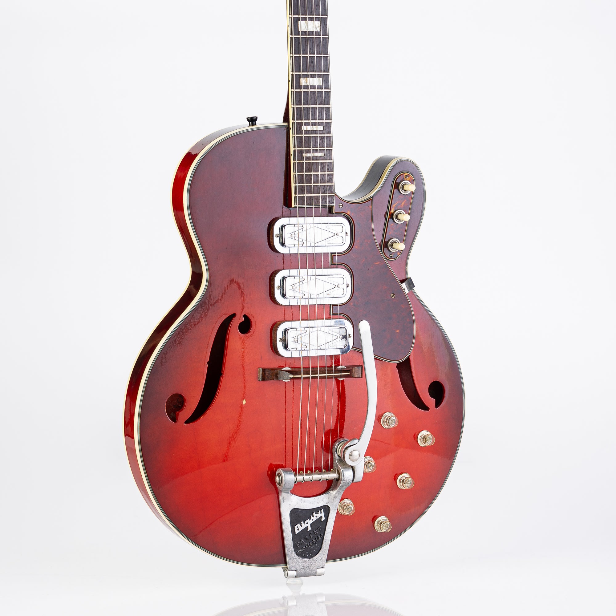 USED 1963 Silvertone 1454 Hollowbody Electric Guitar - Red Burst