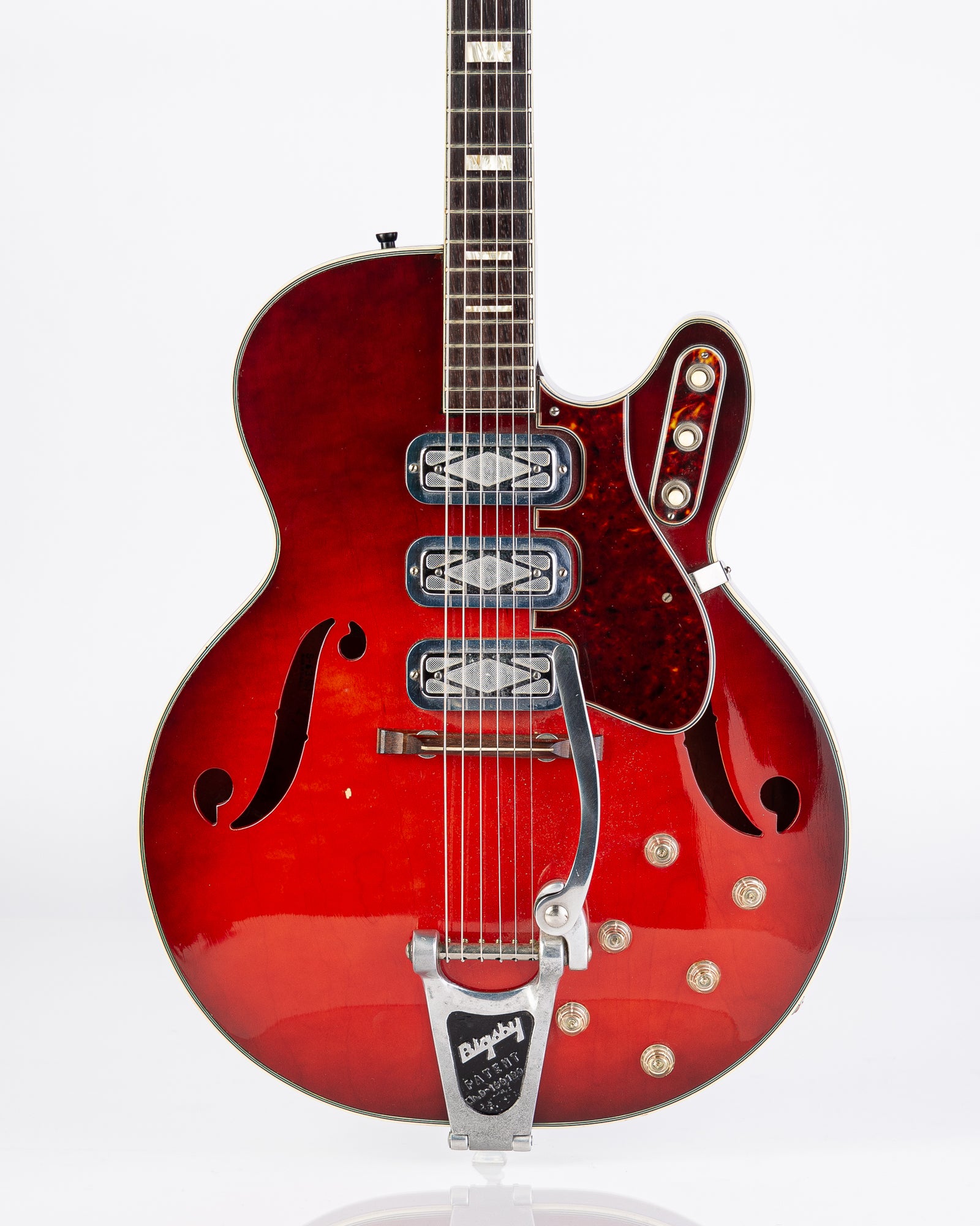 USED 1963 Silvertone 1454 Hollowbody Electric Guitar - Red Burst