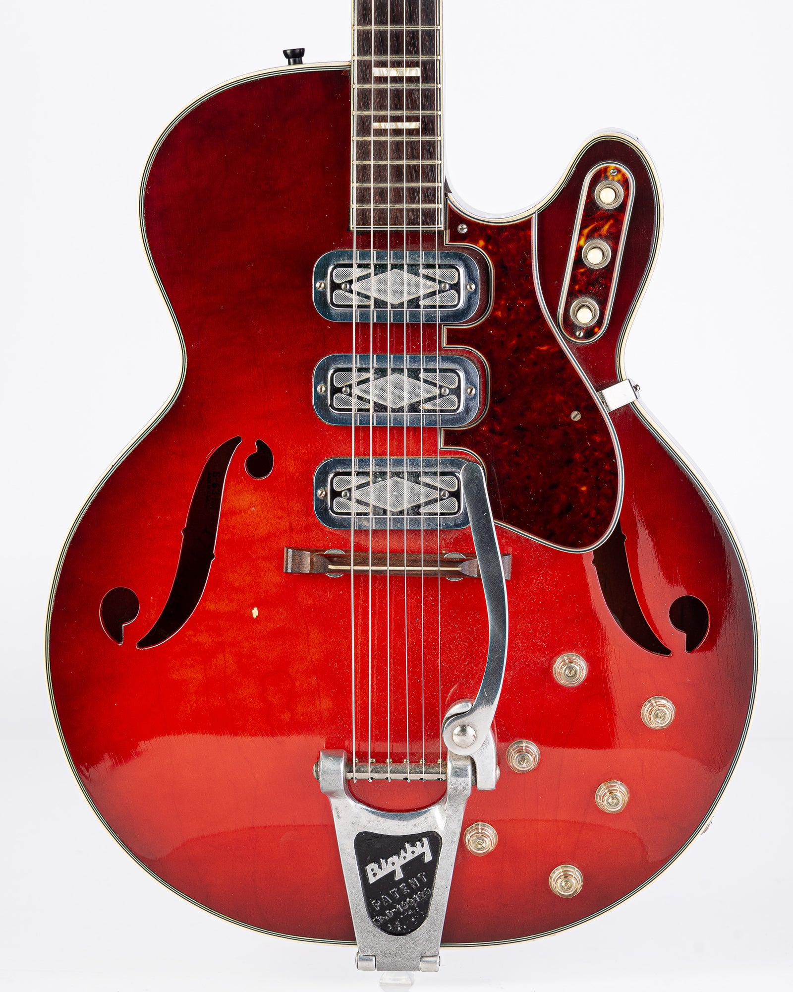 USED 1963 Silvertone 1454 Hollowbody Electric Guitar - Red Burst