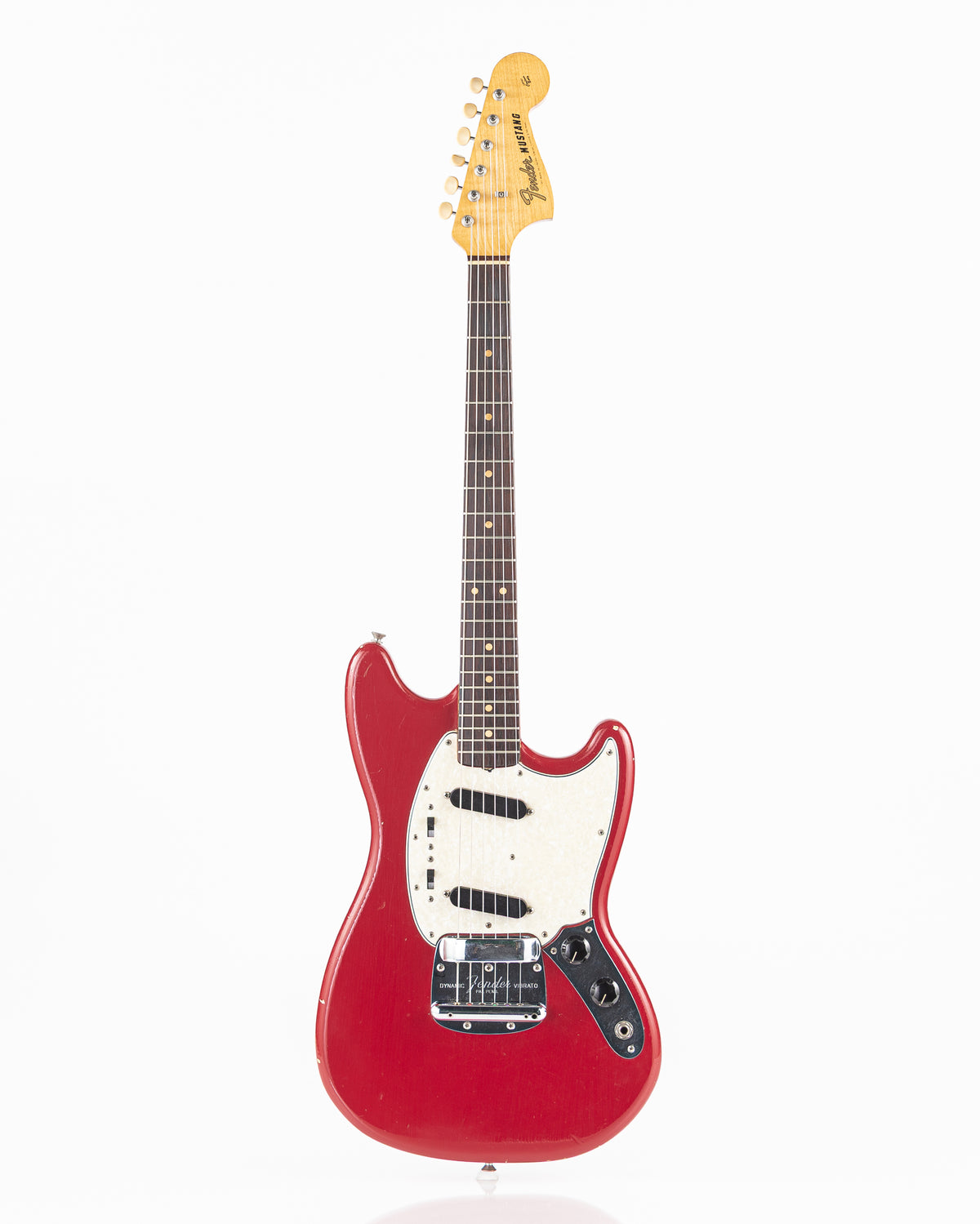 USED 1964 Fender Pre-CBS Mustang Electric Guitar - Dakota Red with Original Hardshell Case