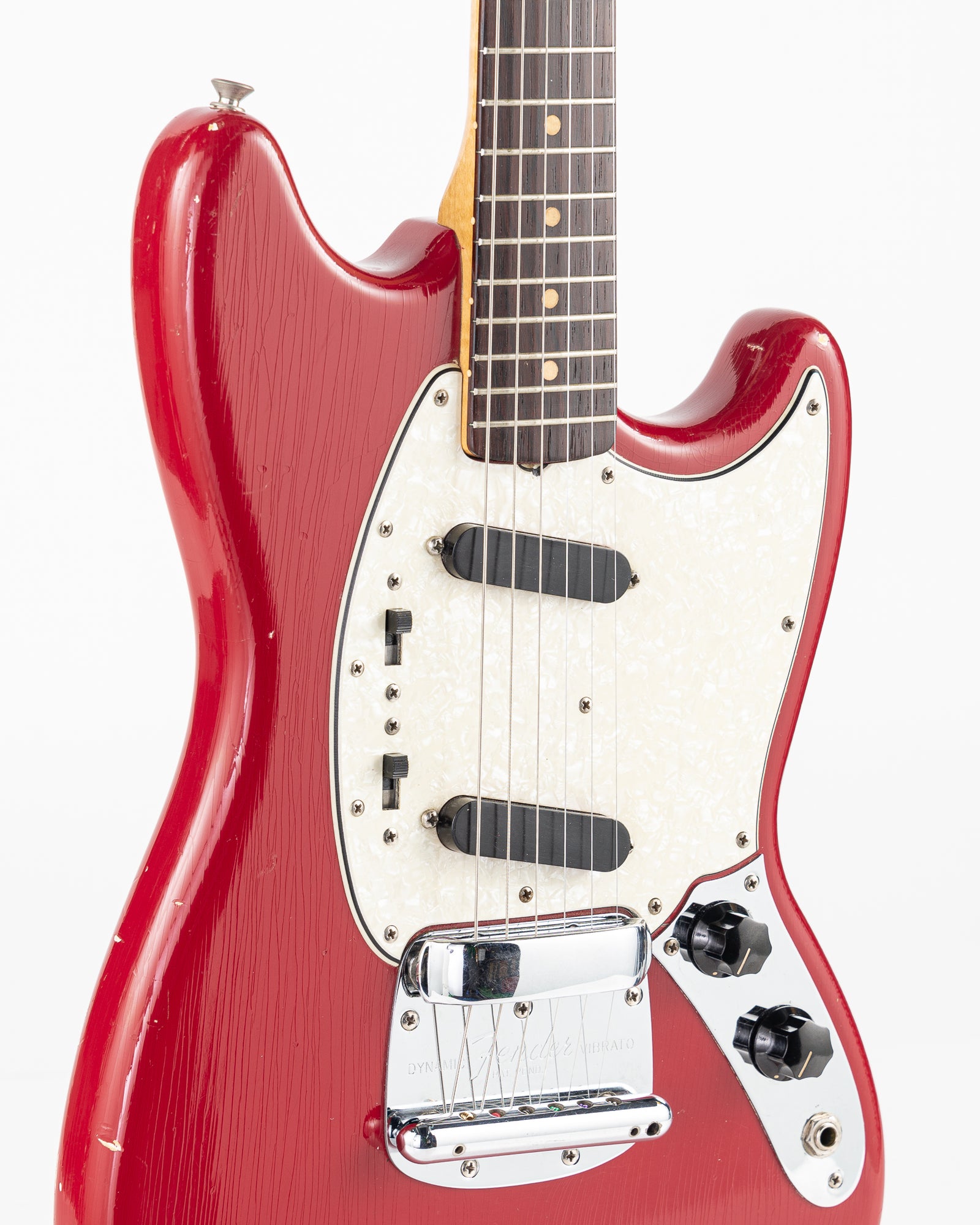 USED 1964 Fender Pre-CBS Mustang Electric Guitar - Dakota Red with Original Hardshell Case