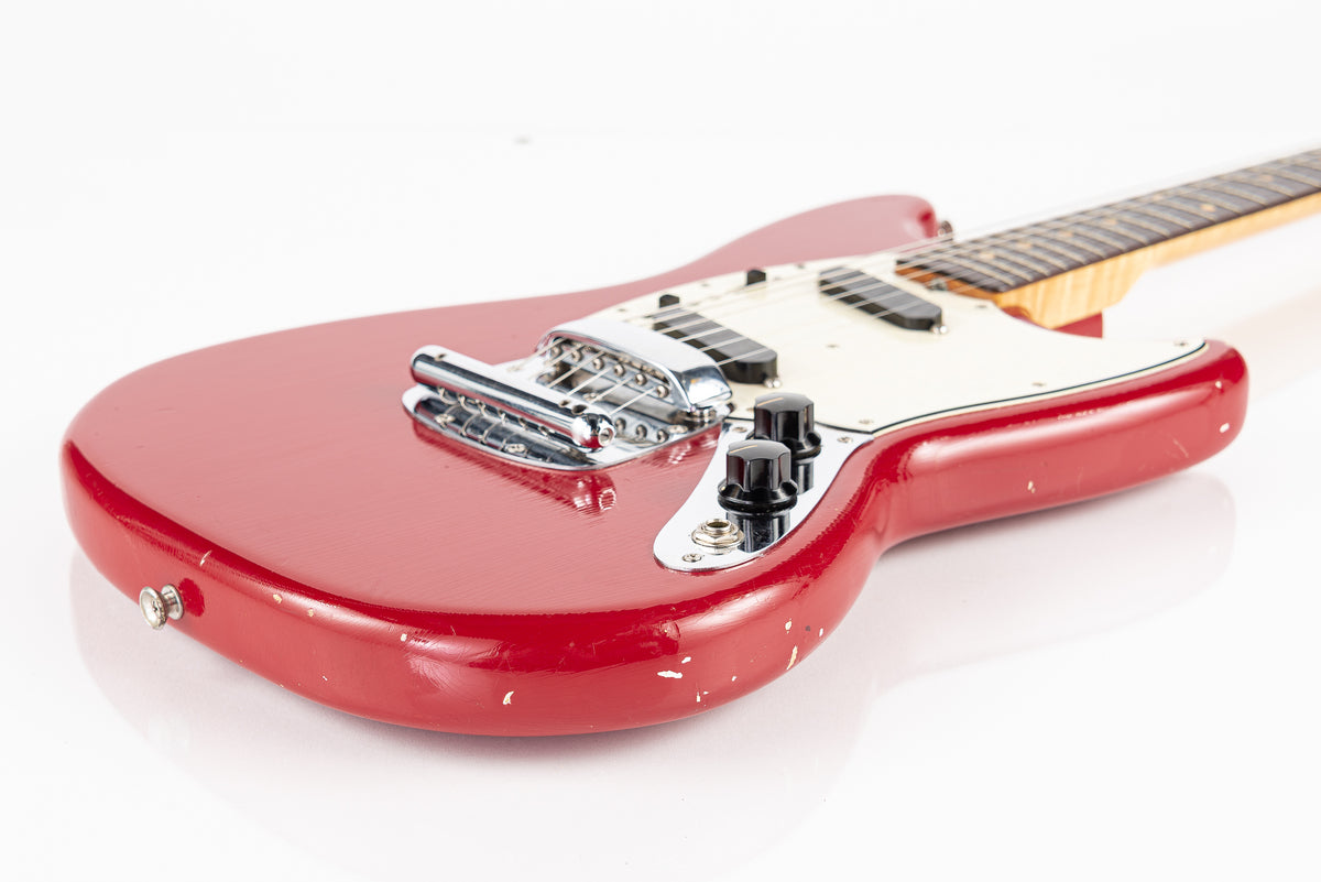 USED 1964 Fender Pre-CBS Mustang Electric Guitar - Dakota Red with Original Hardshell Case
