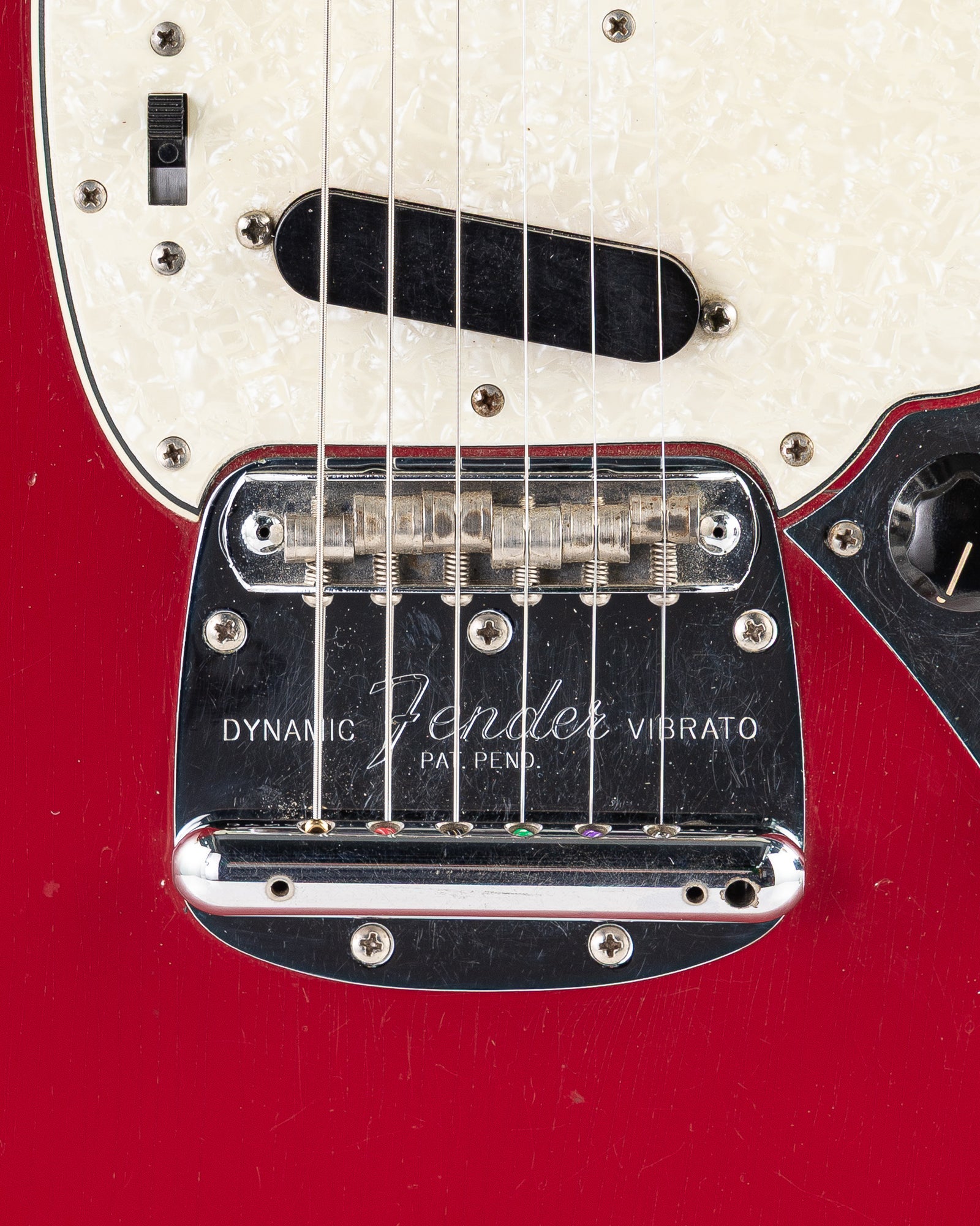 USED 1964 Fender Pre-CBS Mustang Electric Guitar - Dakota Red with Original Hardshell Case