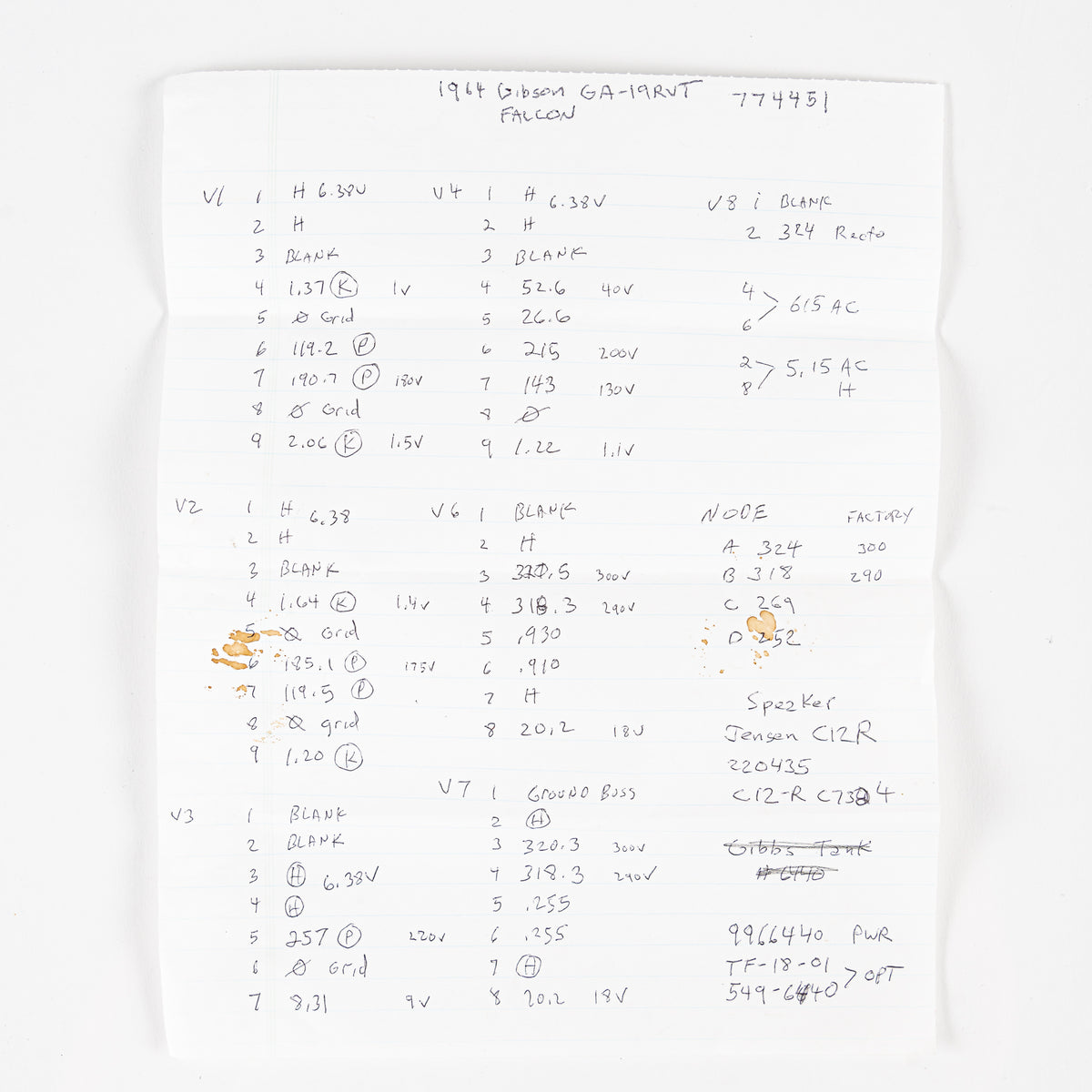 USED 1964 Gibson Falcon GA-19RVT Guitar Combo Amp - Tweed