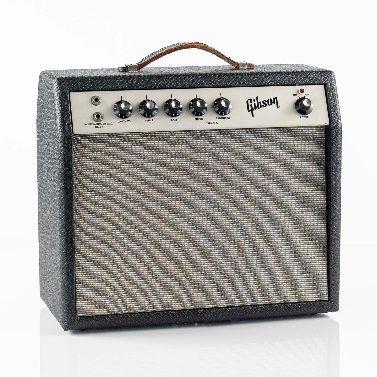 USED 1965 Gibson Skylark GA-5T Guitar Combo Amp - White Panel &amp; Black Tolex