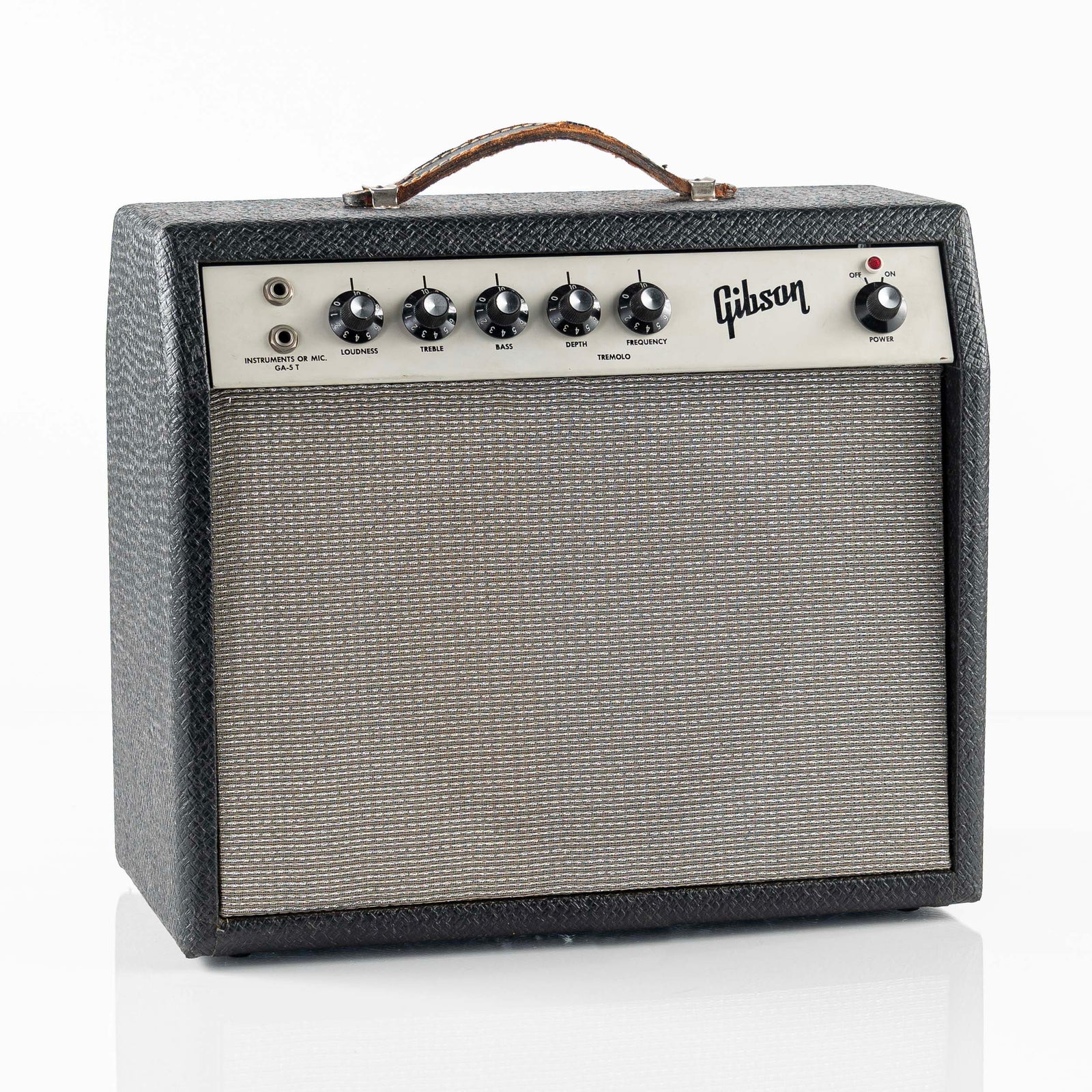 USED 1965 Gibson Skylark GA-5T Guitar Combo Amp - White Panel & Black Tolex