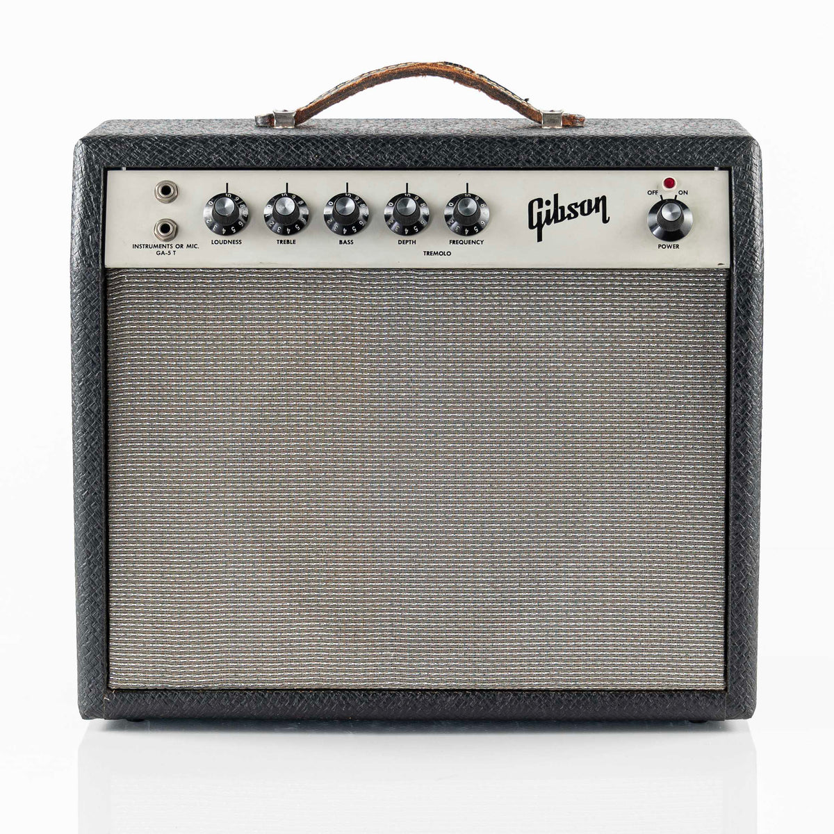 USED 1965 Gibson Skylark GA-5T Guitar Combo Amp - White Panel & Black Tolex