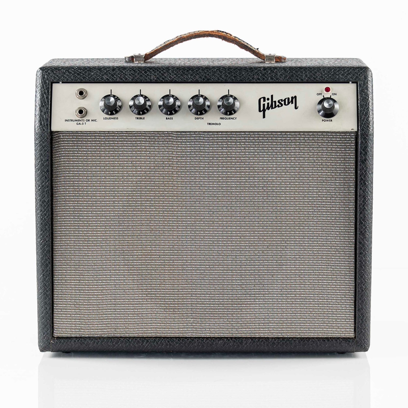 USED 1965 Gibson Skylark GA-5T Guitar Combo Amp - White Panel & Black Tolex