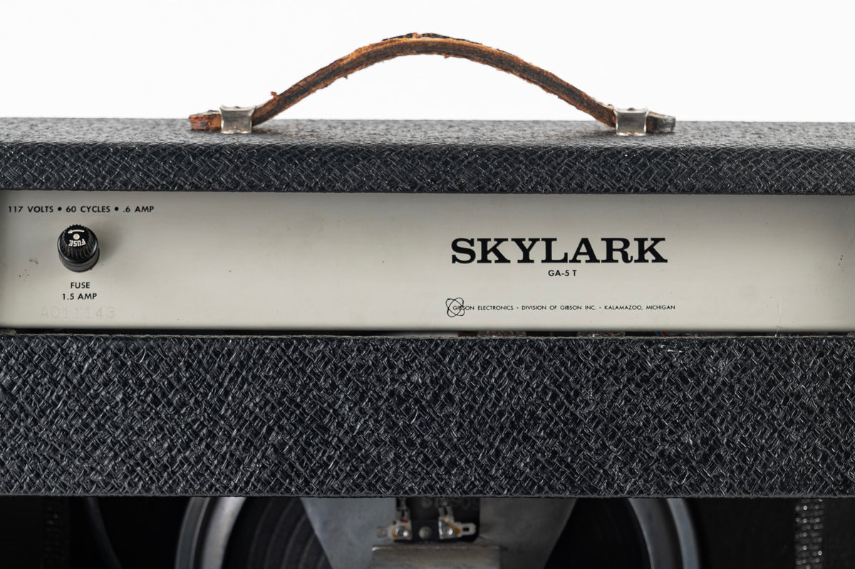USED 1965 Gibson Skylark GA-5T Guitar Combo Amp - White Panel & Black Tolex