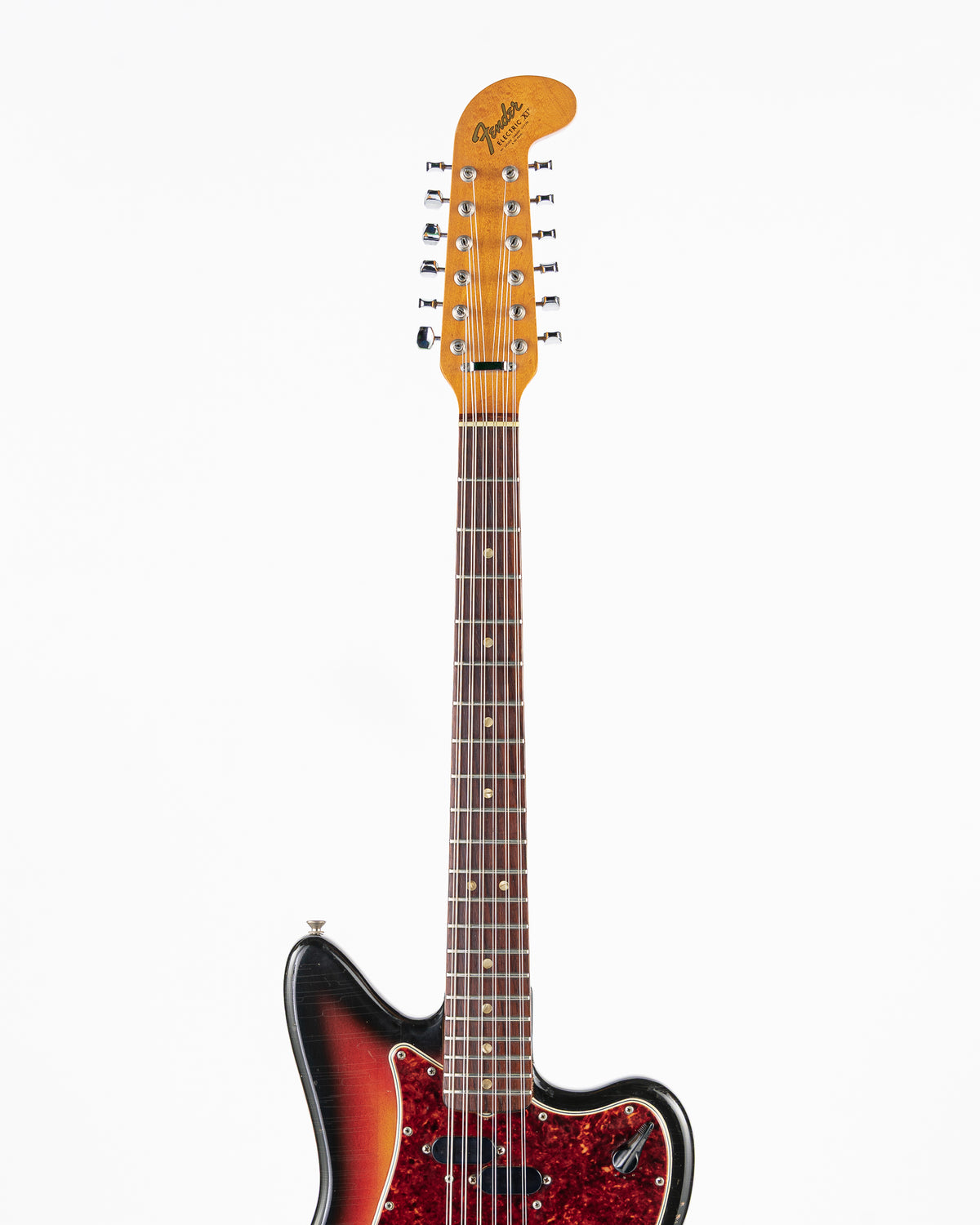 USED 1966 Fender Electric XII Electric Guitar - 3 Tone Sunburst with Original Hardshell Case