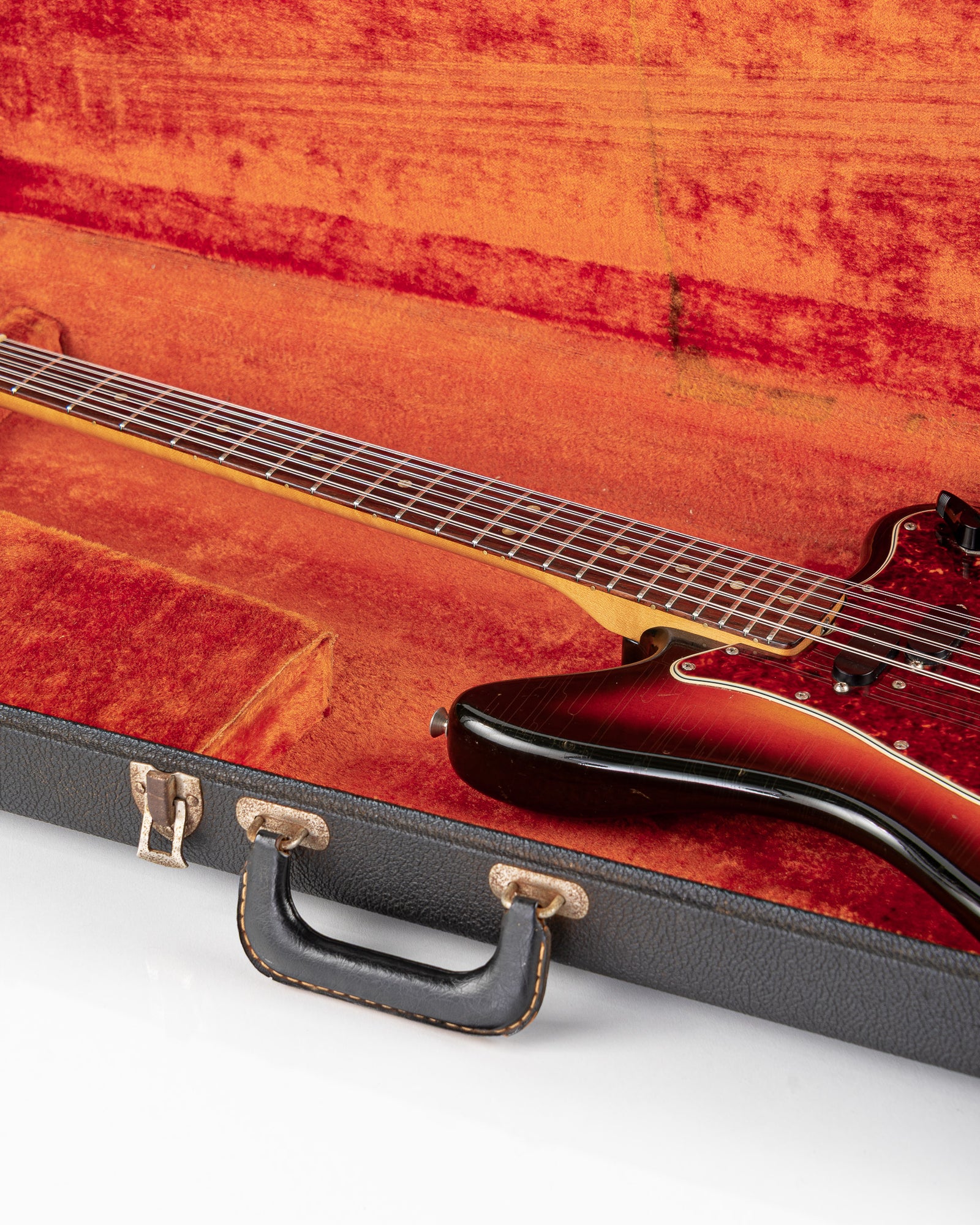 USED 1966 Fender Electric XII Electric Guitar - 3 Tone Sunburst with Original Hardshell Case