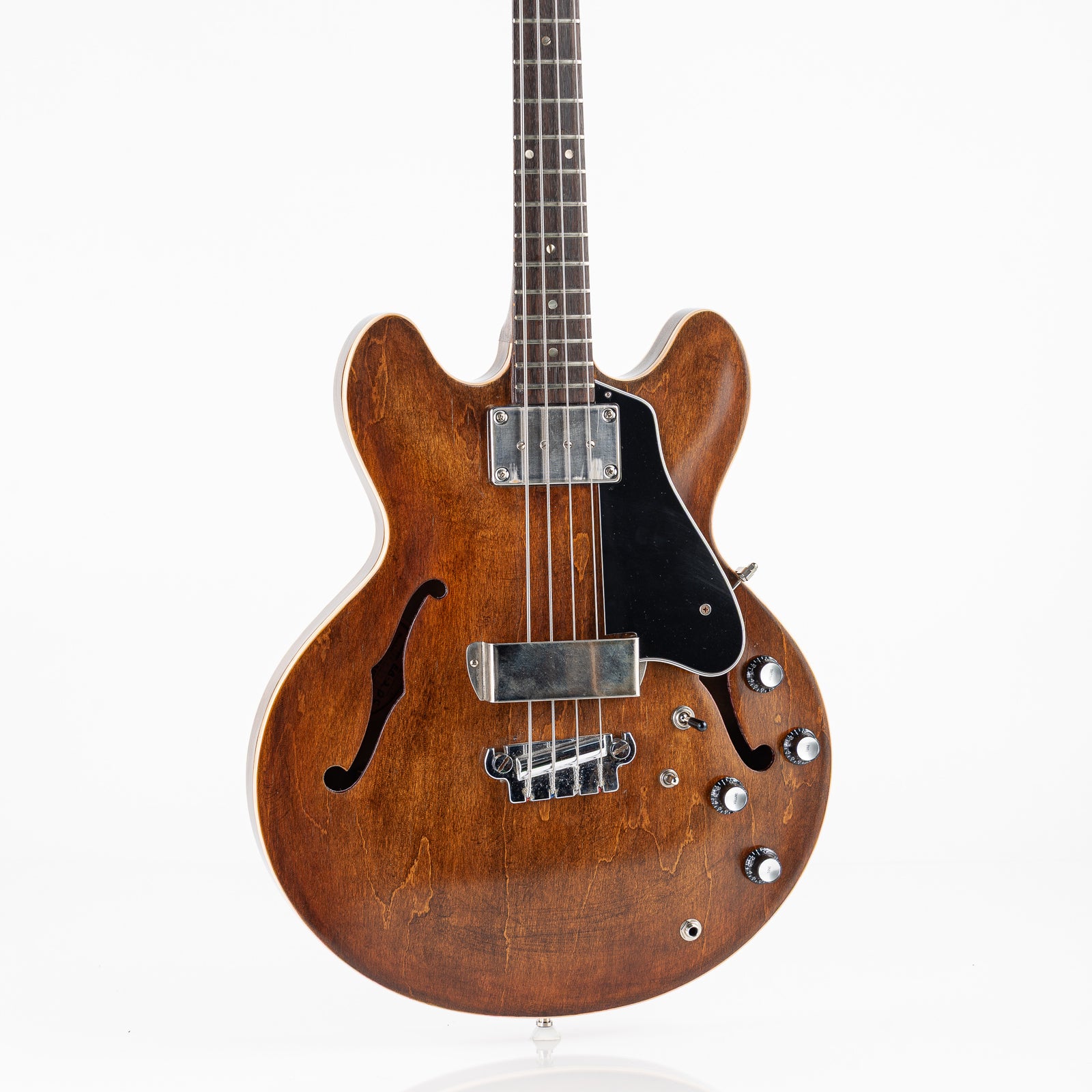 USED 1967 Gibson EB-2 DC Electric Bass - Walnut Refinish with Hardshell Case