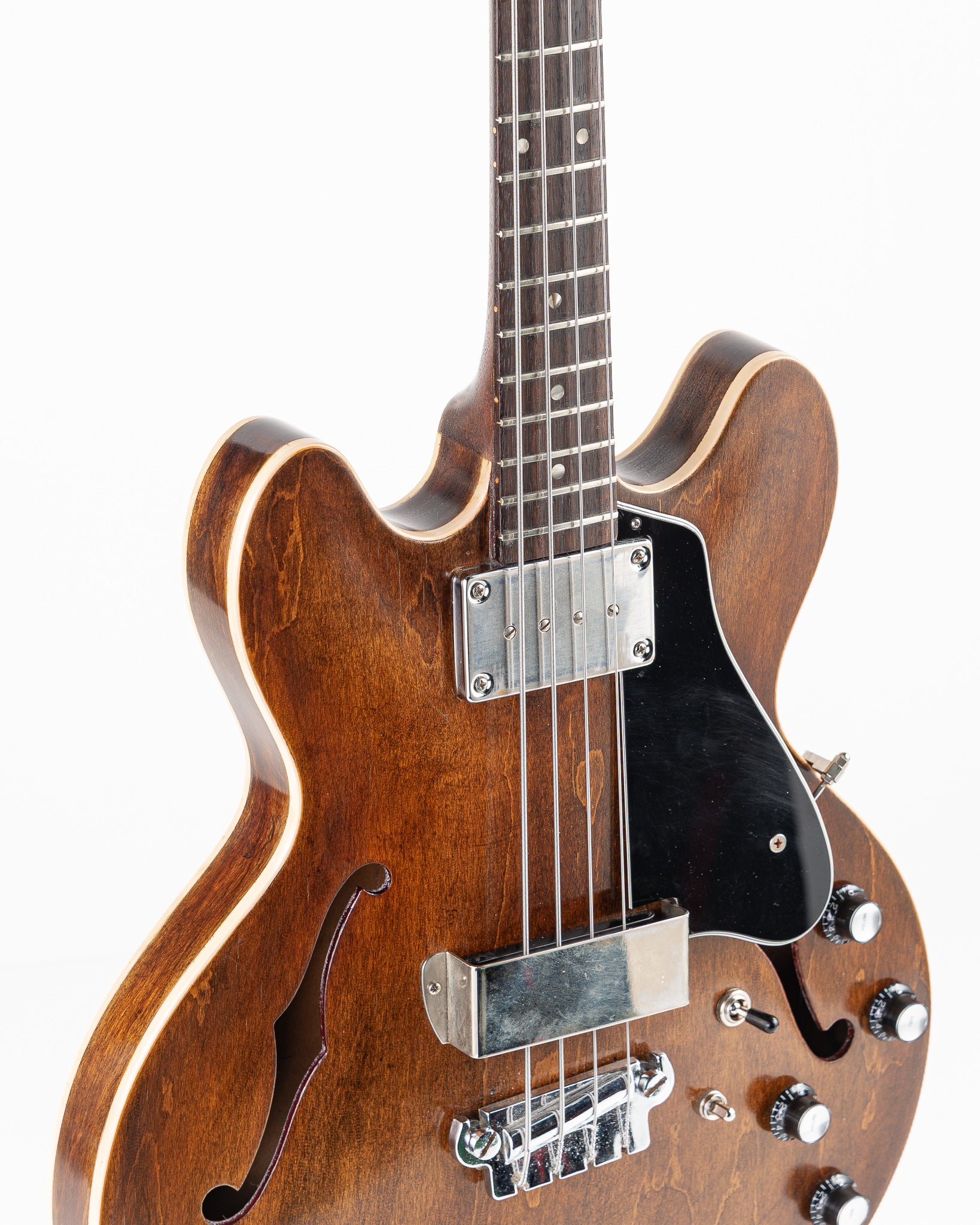 USED 1967 Gibson EB-2 DC Electric Bass - Walnut Refinish with Hardshell Case