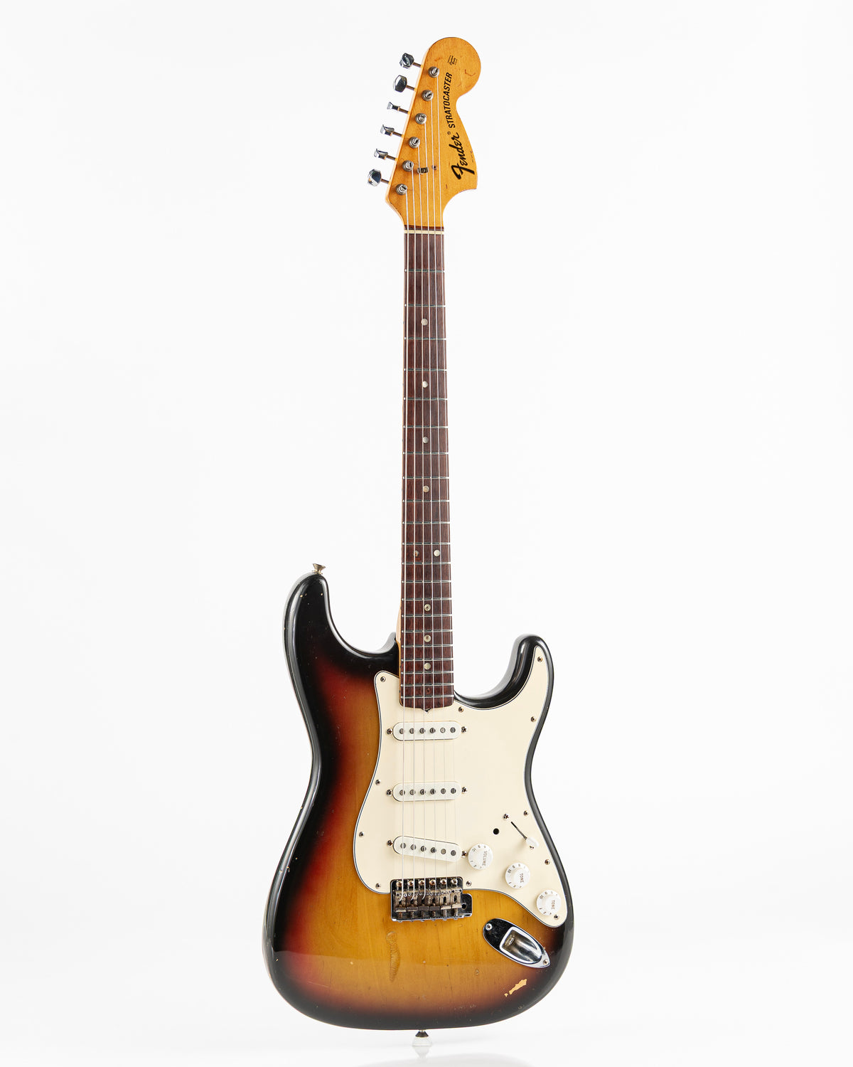 USED 1971 Fender Stratocaster with 4-Bolt Neck Electric Guitar - Three Tone Sunburst with Original Hardshell Case