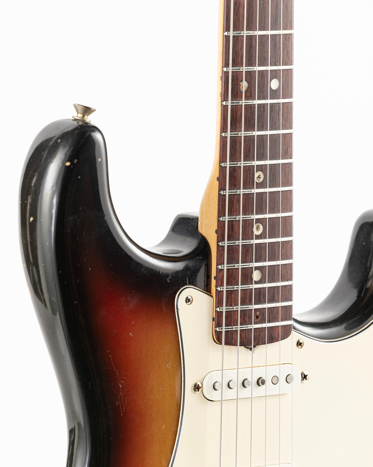 USED 1971 Fender Stratocaster with 4-Bolt Neck Electric Guitar - Three Tone Sunburst with Original Hardshell Case