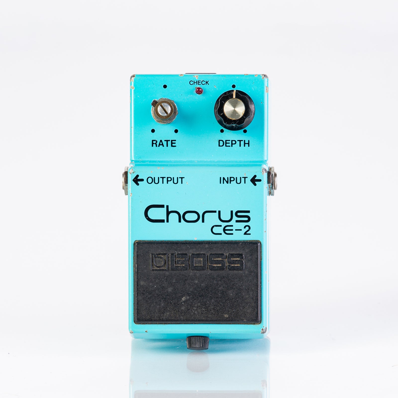 USED 1981 Boss CE-2 Chorus Black Label Guitar Pedal