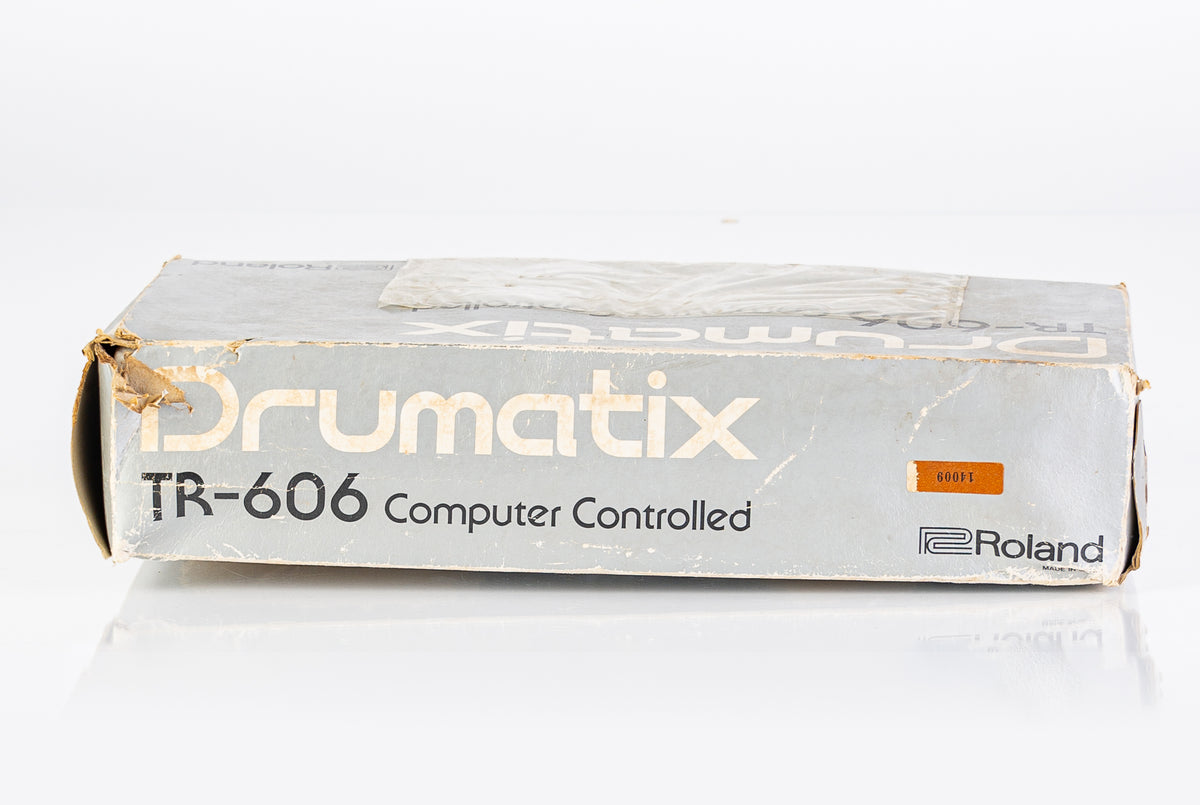 USED 1981 Roland TR-606 Drumatix Analog Drum Machine with Original Box and Case