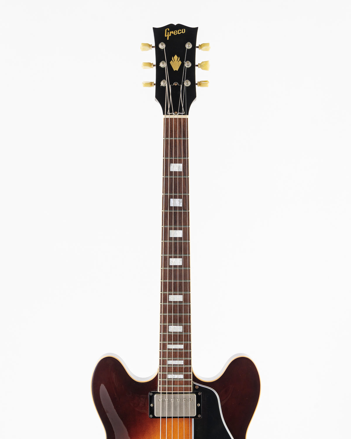 USED 1989 Greco SA-700 ES-335 Style Electric Guitar - Tobacco Sunburst with Hardshell Case