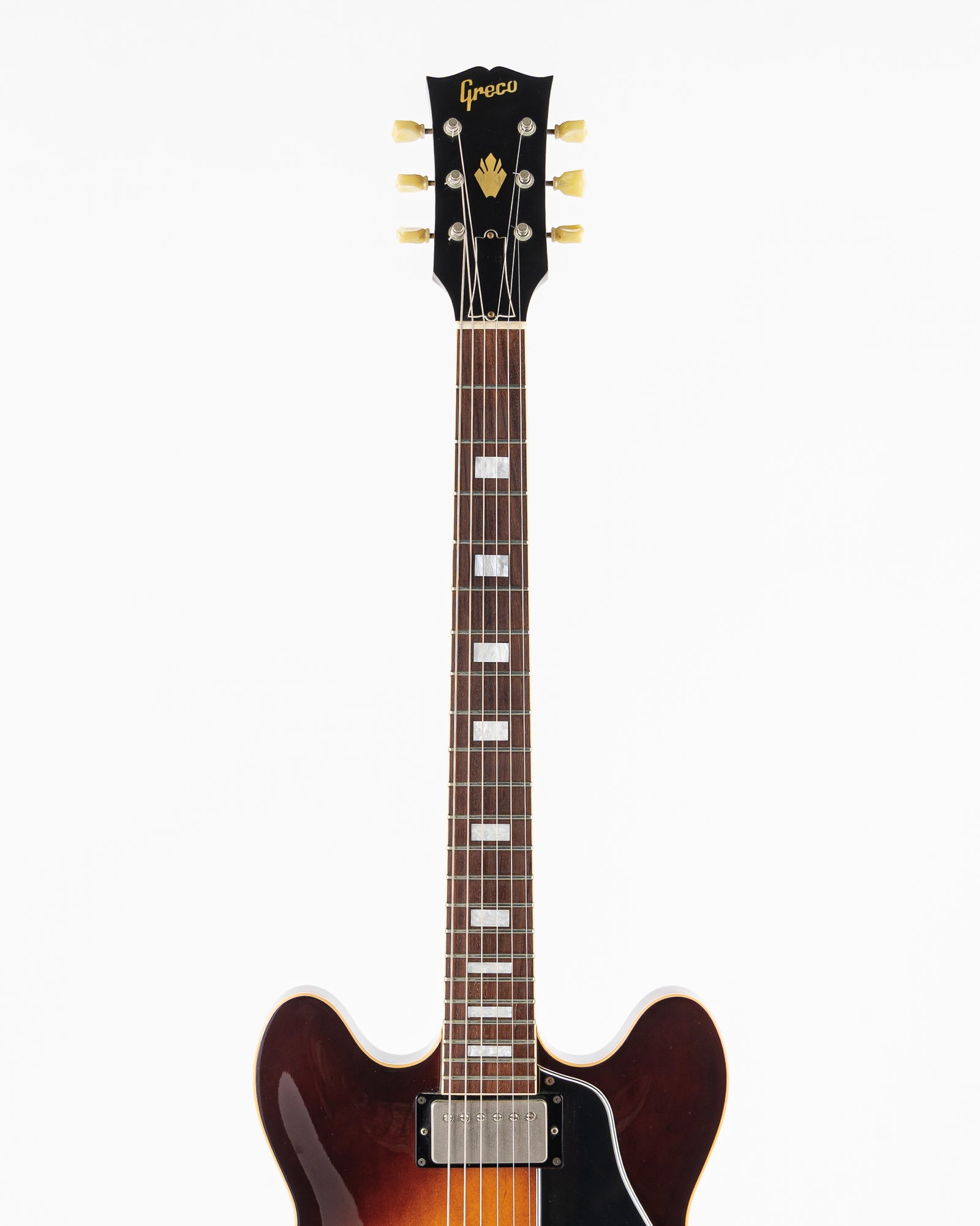 USED 1989 Greco SA-700 ES-335 Style Electric Guitar - Tobacco Sunburst with Hardshell Case