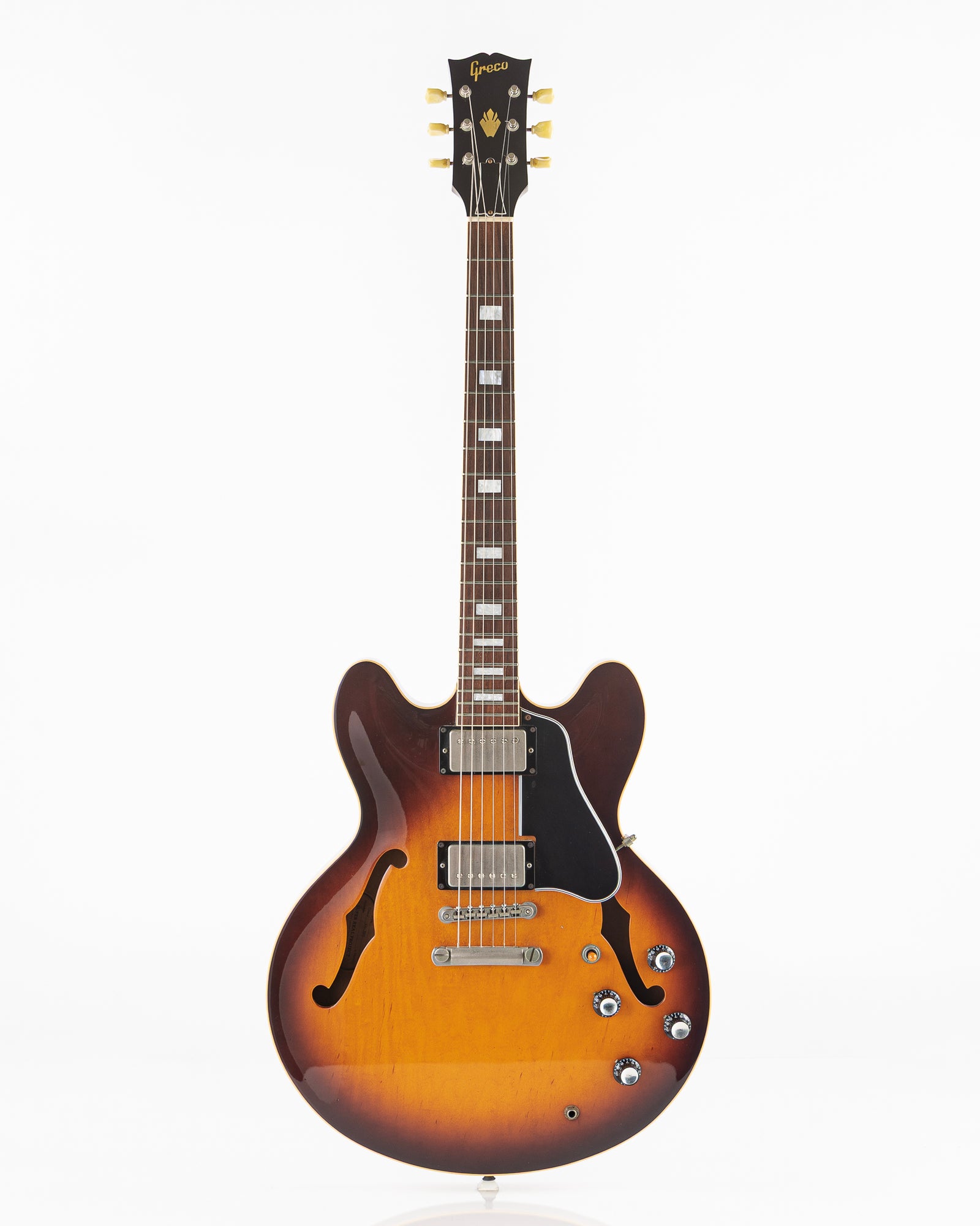 USED 1989 Greco SA-700 ES-335 Style Electric Guitar - Tobacco Sunburst with Hardshell Case