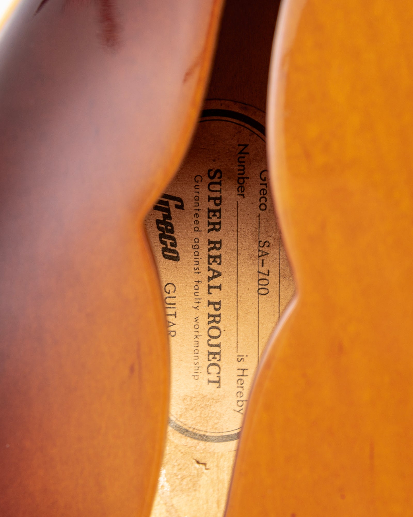 USED 1989 Greco SA-700 ES-335 Style Electric Guitar - Tobacco Sunburst with Hardshell Case