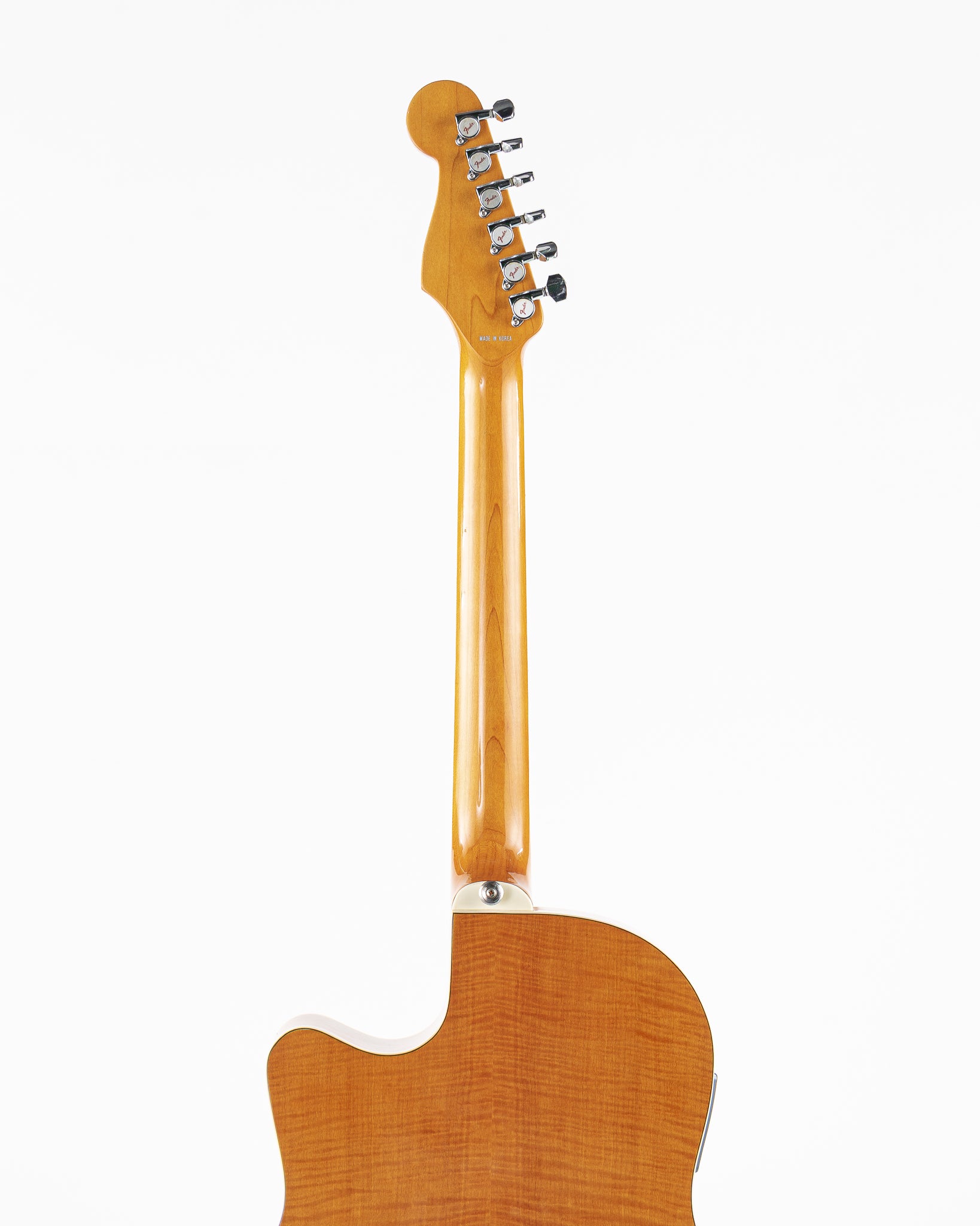 USED 1994 Fender Montara Flame Maple Acoustic Electric Guitar - Flamed Amber with Hardshell Case