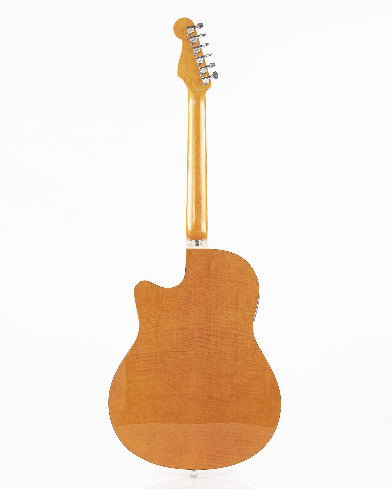 USED 1994 Fender Montara Flame Maple Acoustic Electric Guitar - Flamed Amber with Hardshell Case