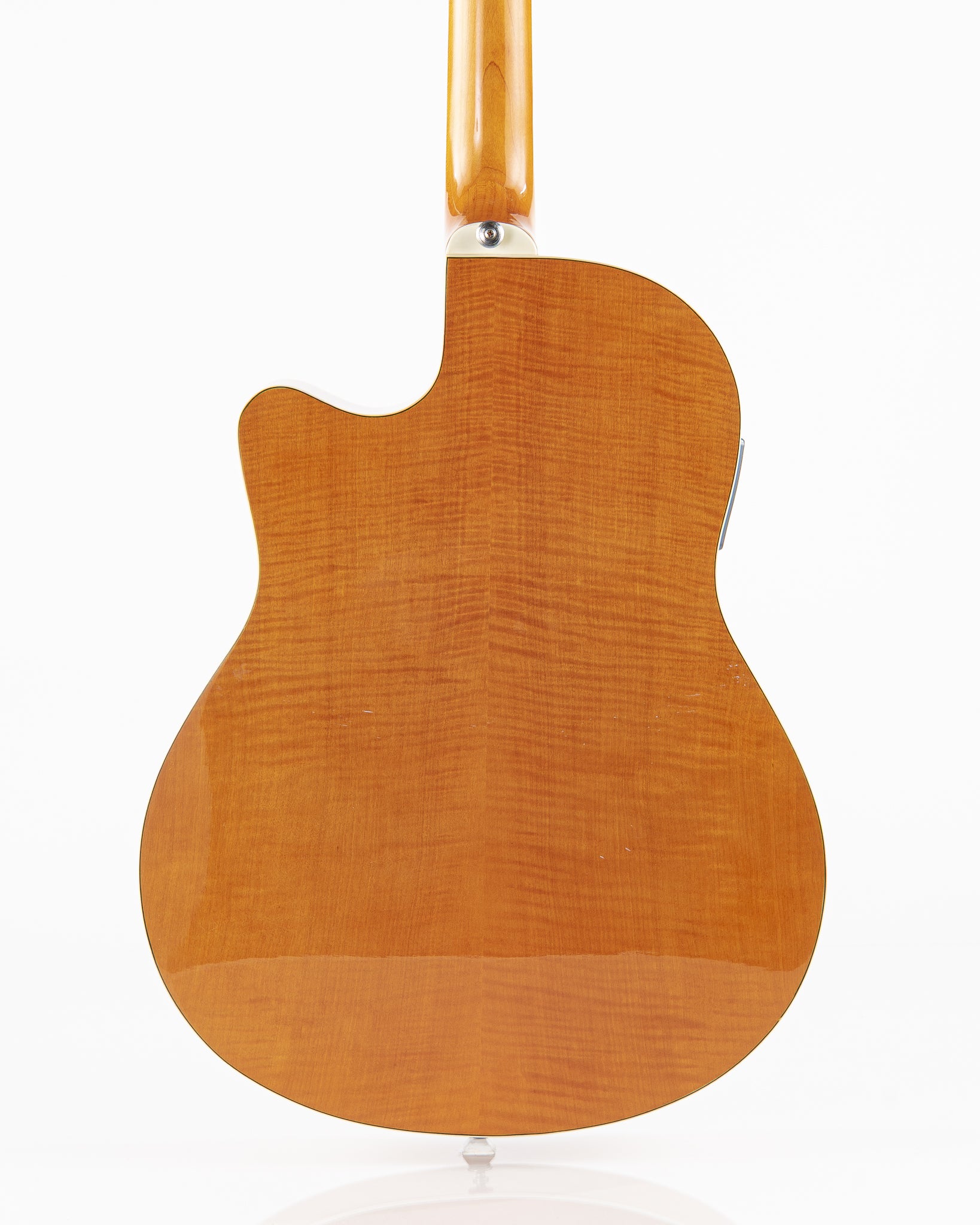 USED 1994 Fender Montara Flame Maple Acoustic Electric Guitar - Flamed Amber with Hardshell Case