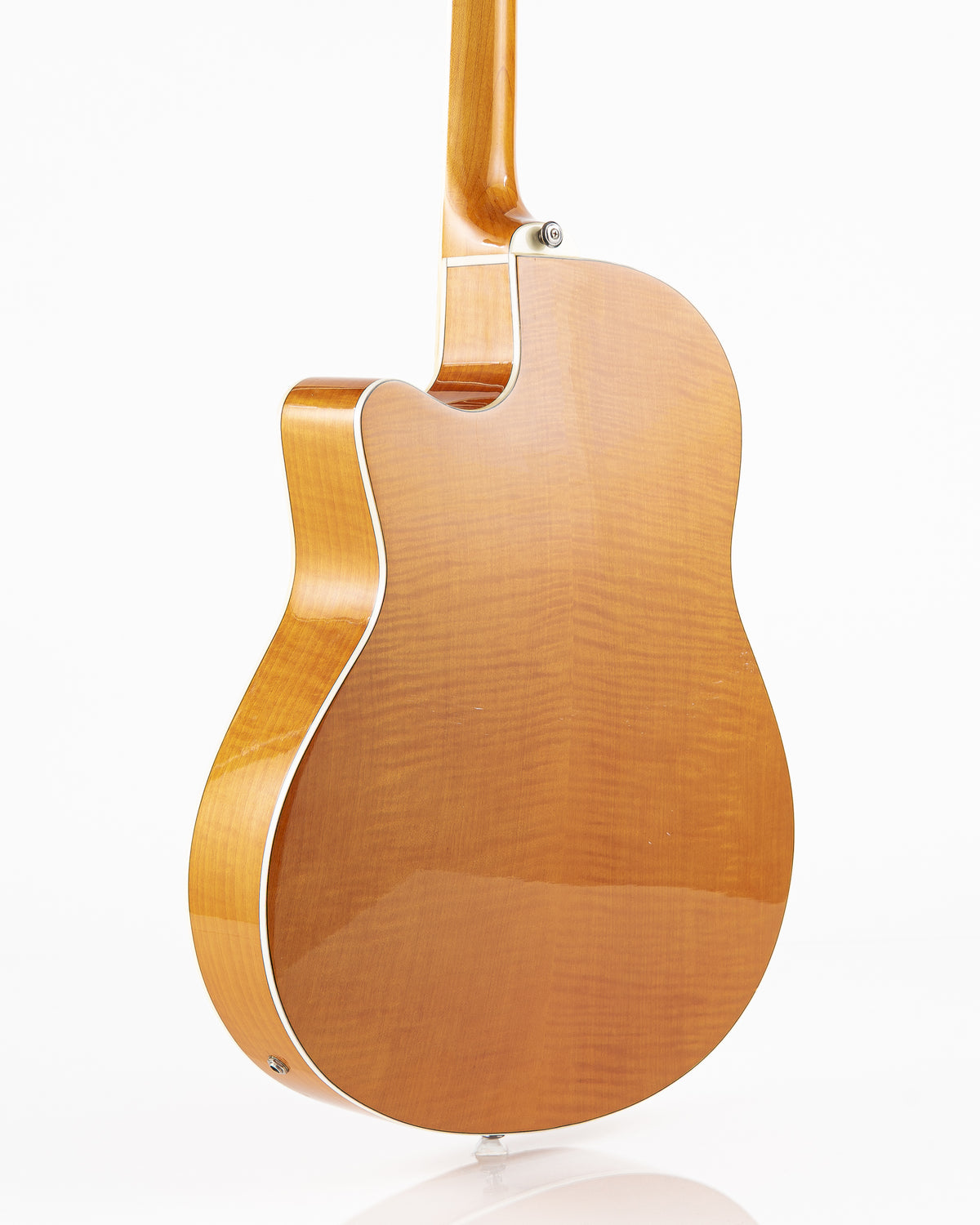 USED 1994 Fender Montara Flame Maple Acoustic Electric Guitar - Flamed Amber with Hardshell Case