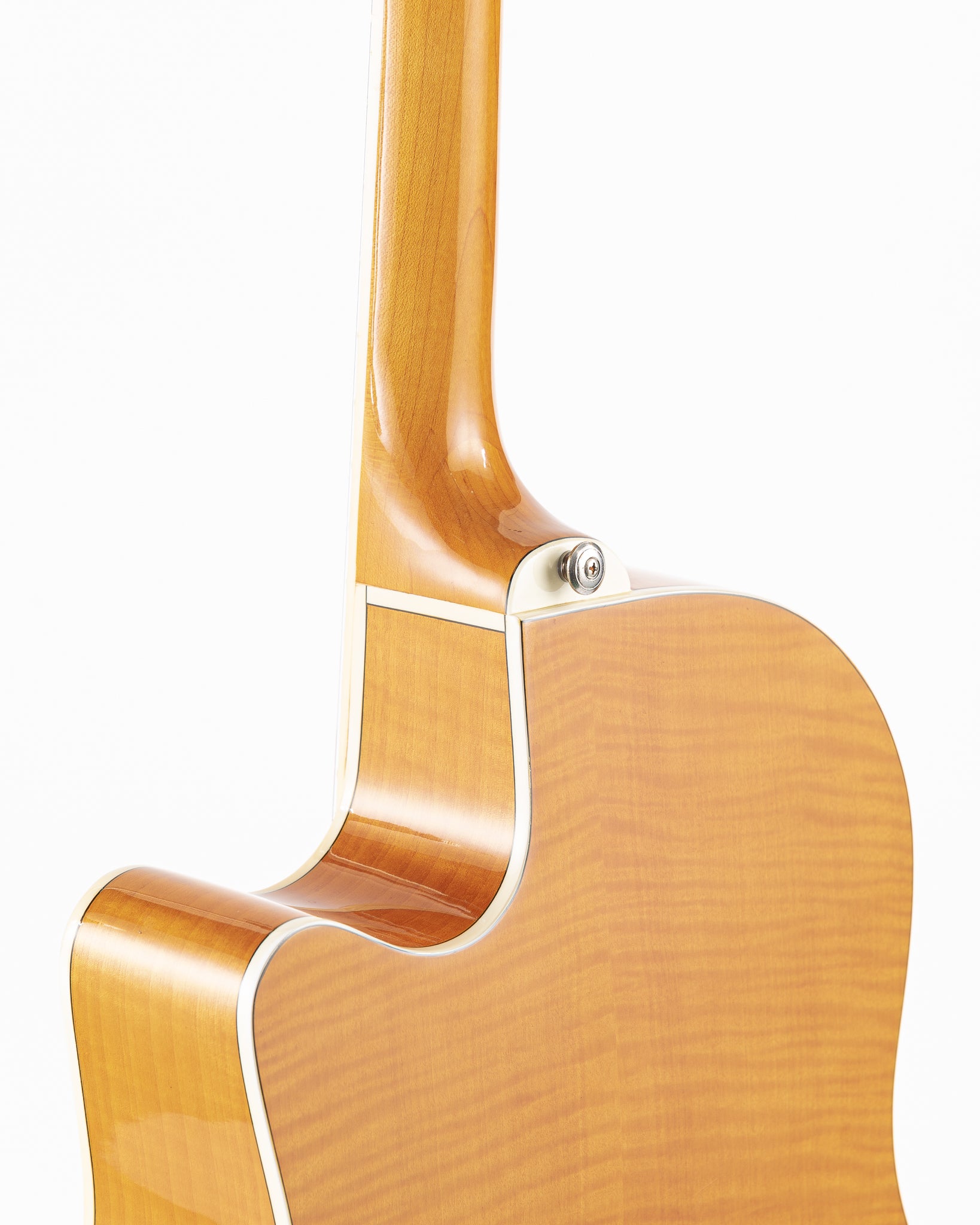USED 1994 Fender Montara Flame Maple Acoustic Electric Guitar - Flamed Amber with Hardshell Case