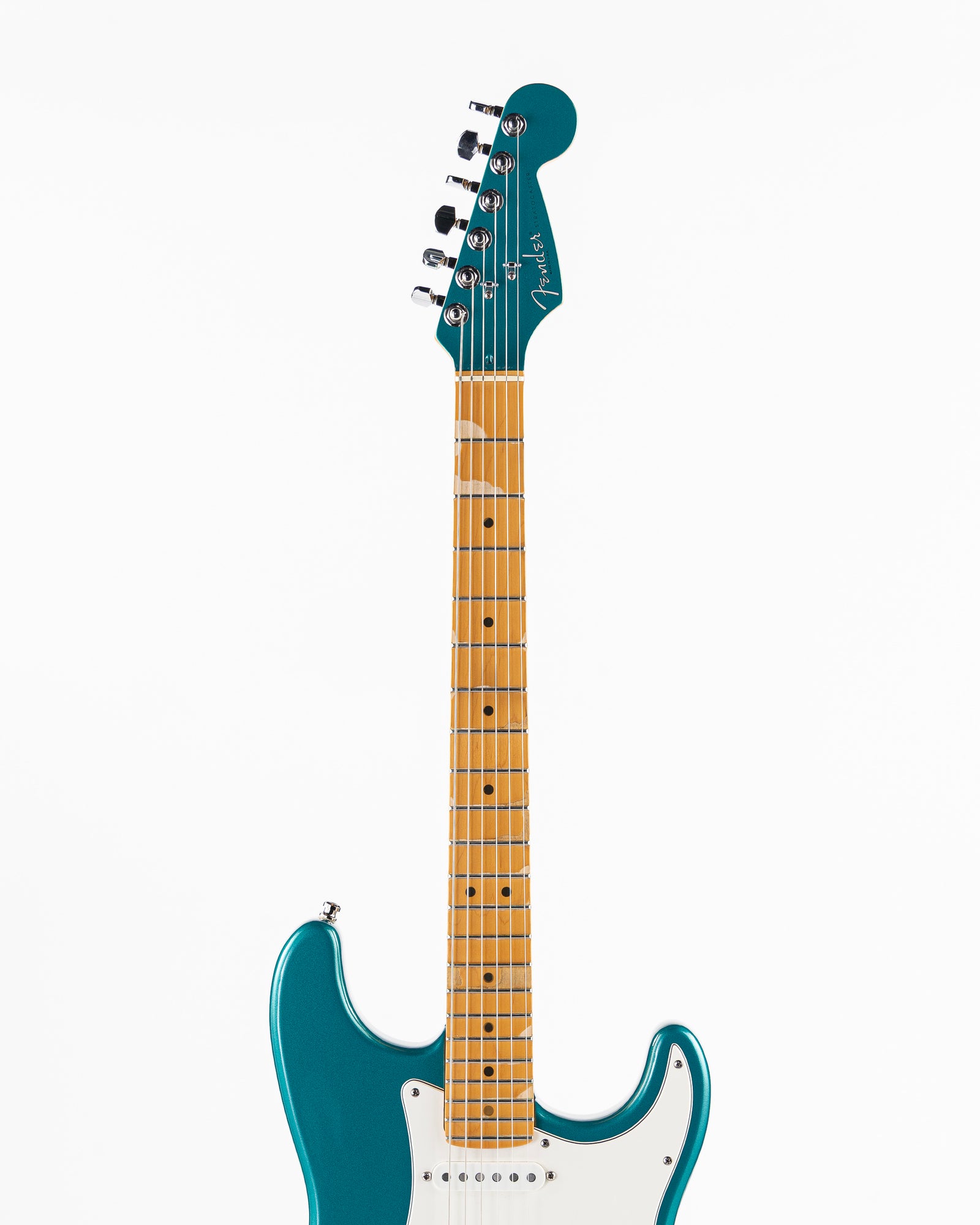 USED 1995 Fender American Standard Limited Edition Stratocaster Electric Guitar - Ocean Turquoise with Matching Headstock