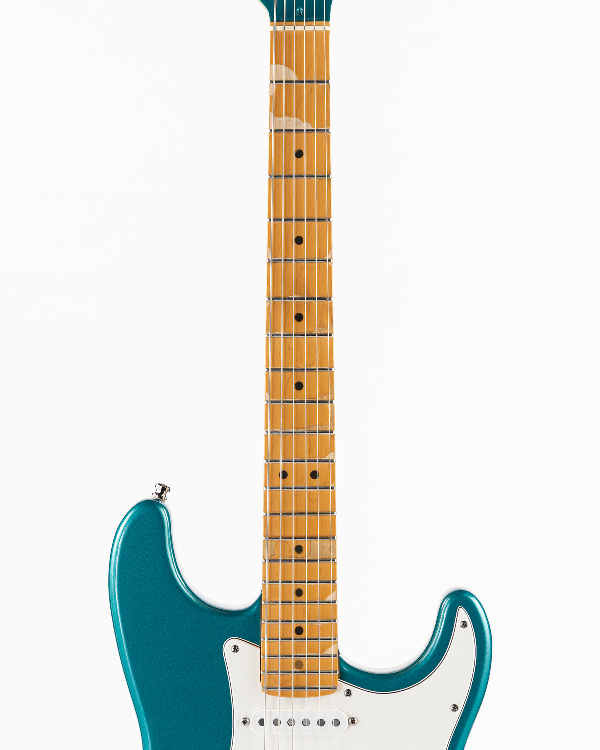 USED 1995 Fender American Standard Limited Edition Stratocaster Electric Guitar - Ocean Turquoise with Matching Headstock