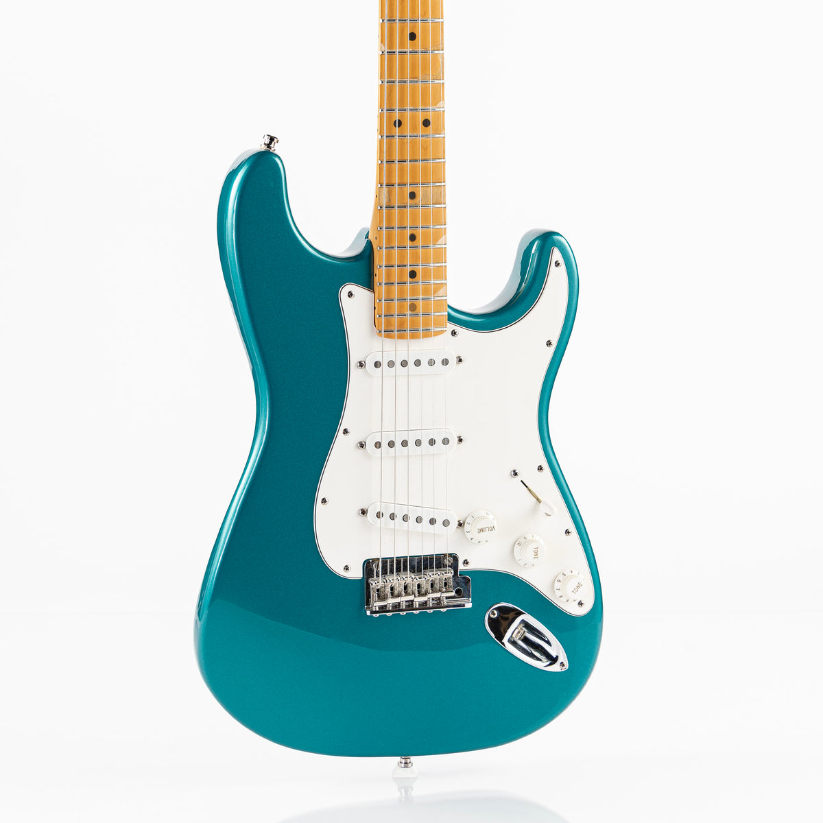USED 1995 Fender American Standard Limited Edition Stratocaster Electric Guitar - Ocean Turquoise with Matching Headstock