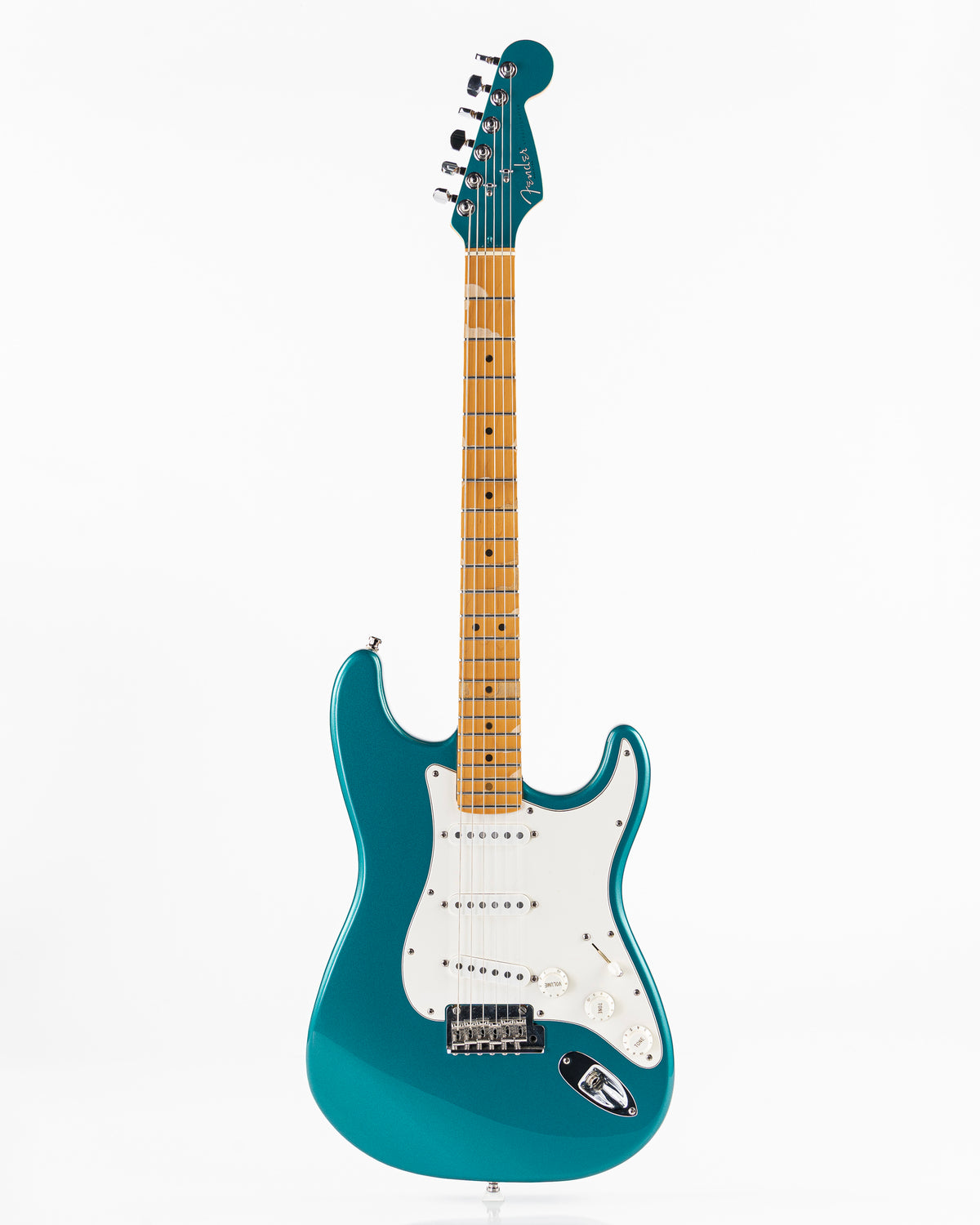 USED 1995 Fender American Standard Limited Edition Stratocaster Electric Guitar - Ocean Turquoise with Matching Headstock