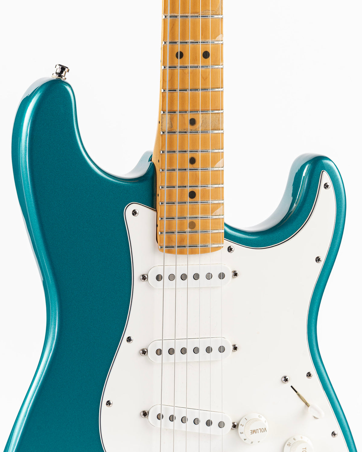 USED 1995 Fender American Standard Limited Edition Stratocaster Electric Guitar - Ocean Turquoise with Matching Headstock
