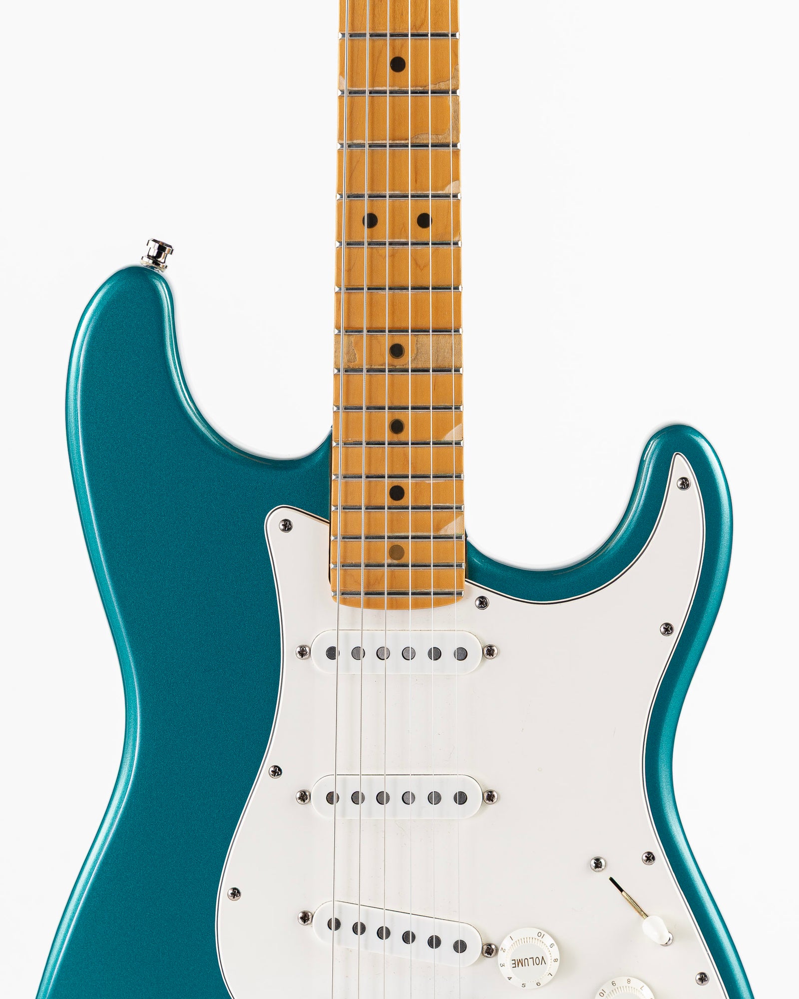 USED 1995 Fender American Standard Limited Edition Stratocaster Electric Guitar - Ocean Turquoise with Matching Headstock