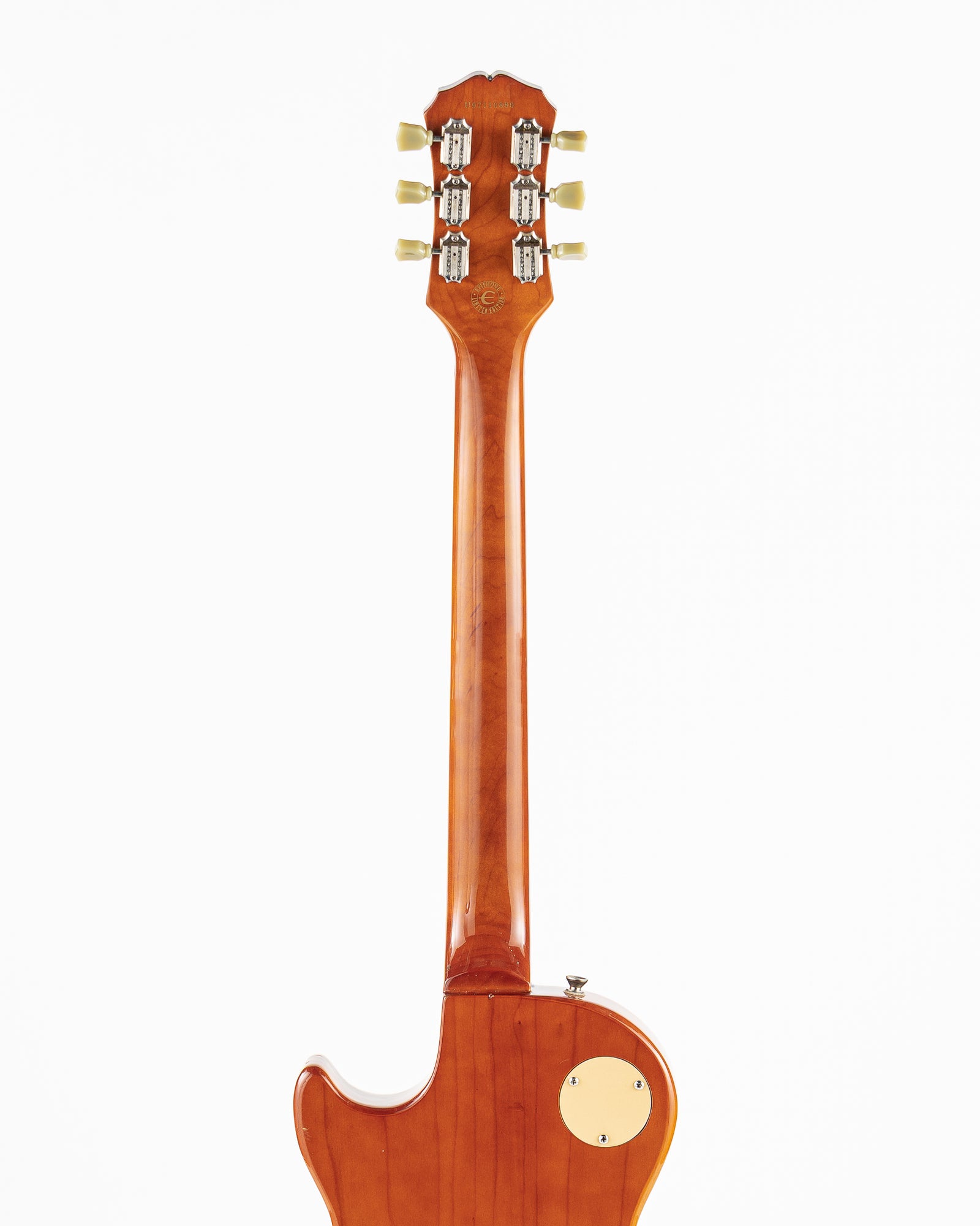 USED 1997 MIK Epiphone Les Paul Standard Limited Edition with Vibrato Electric Guitar - Amber Burst