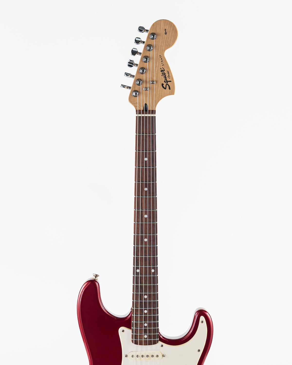 USED 2000s Squier Affinity Series Stratocaster HSS Electric Guitar - Metallic Red