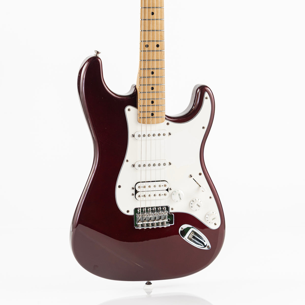 USED 2001 Fender Standard HSS Stratocaster Electric Guitar - Midnight Wine