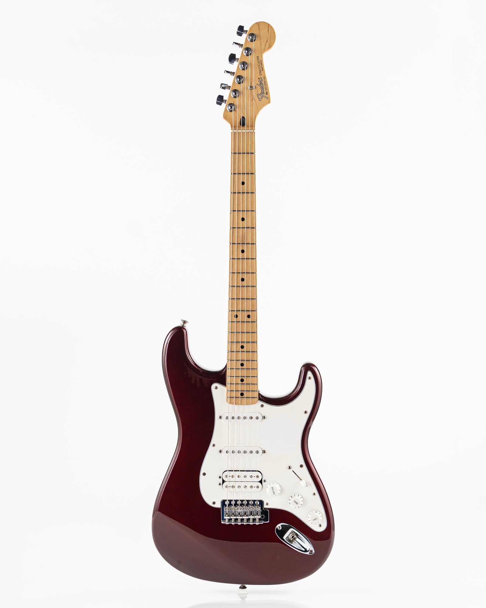 USED 2001 Fender Standard HSS Stratocaster Electric Guitar - Midnight Wine