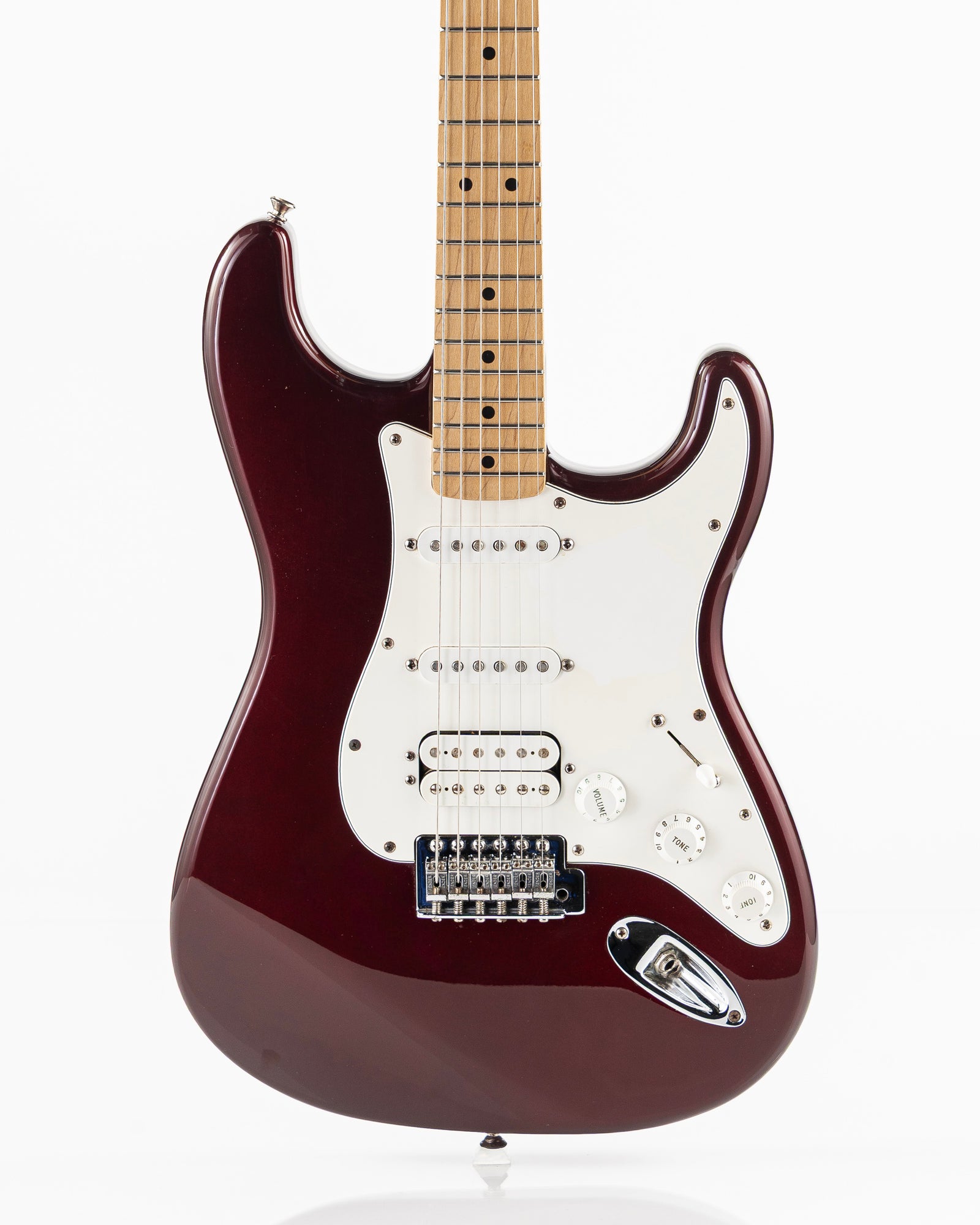USED 2001 Fender Standard HSS Stratocaster Electric Guitar - Midnight Wine