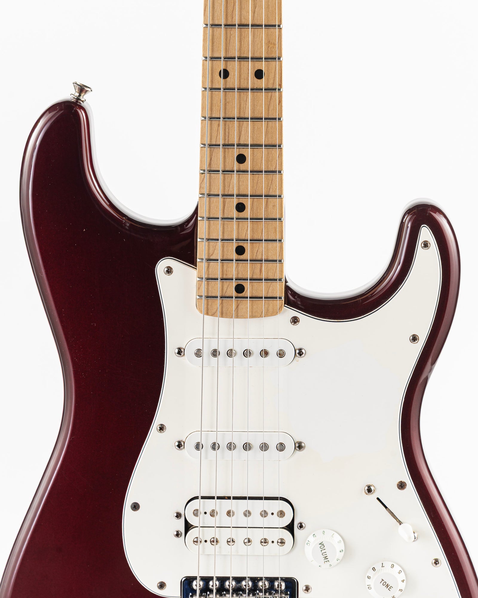 USED 2001 Fender Standard HSS Stratocaster Electric Guitar - Midnight Wine