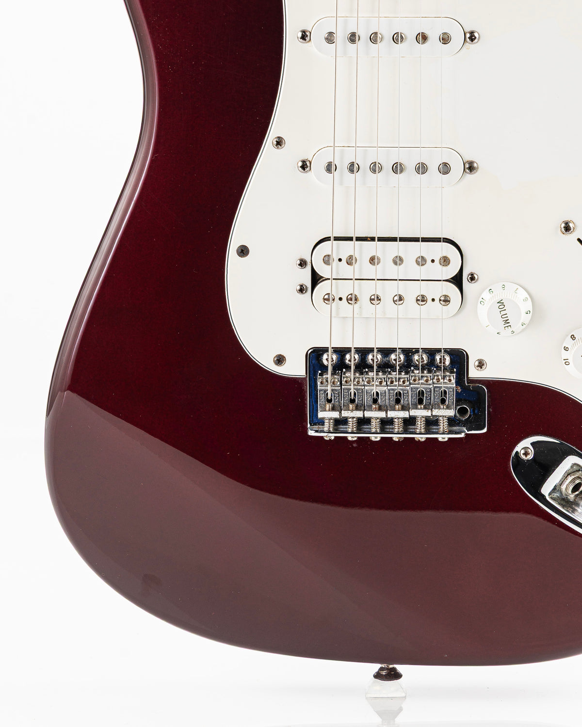USED 2001 Fender Standard HSS Stratocaster Electric Guitar - Midnight Wine