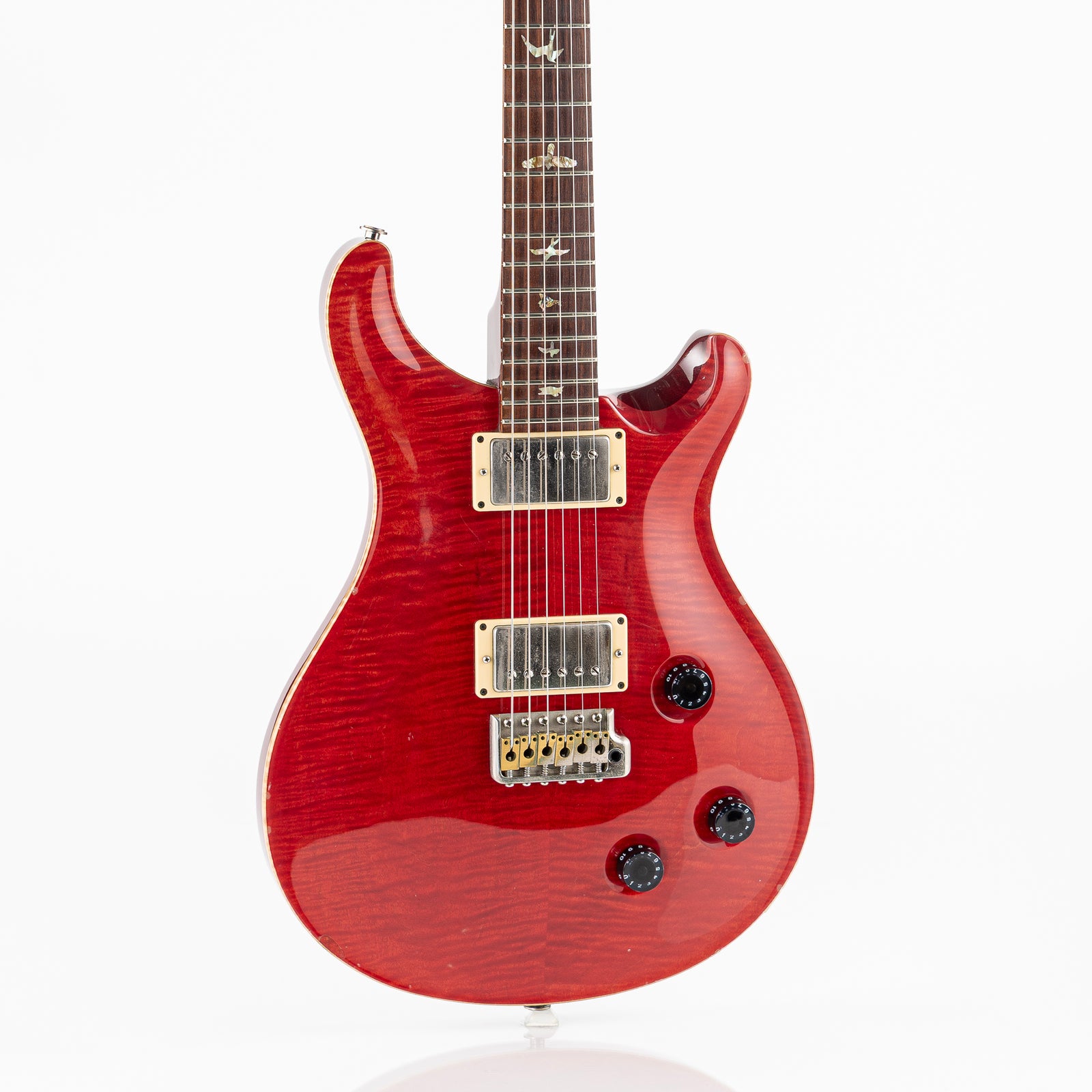 USED 2003 PRS Custom 22 Tremolo Ten Top Electric Guitar - Scarlet Red with Hardshell Case