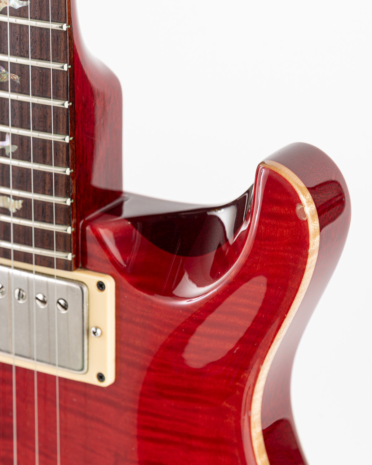 USED 2003 PRS Custom 22 Tremolo Ten Top Electric Guitar - Scarlet Red with Hardshell Case